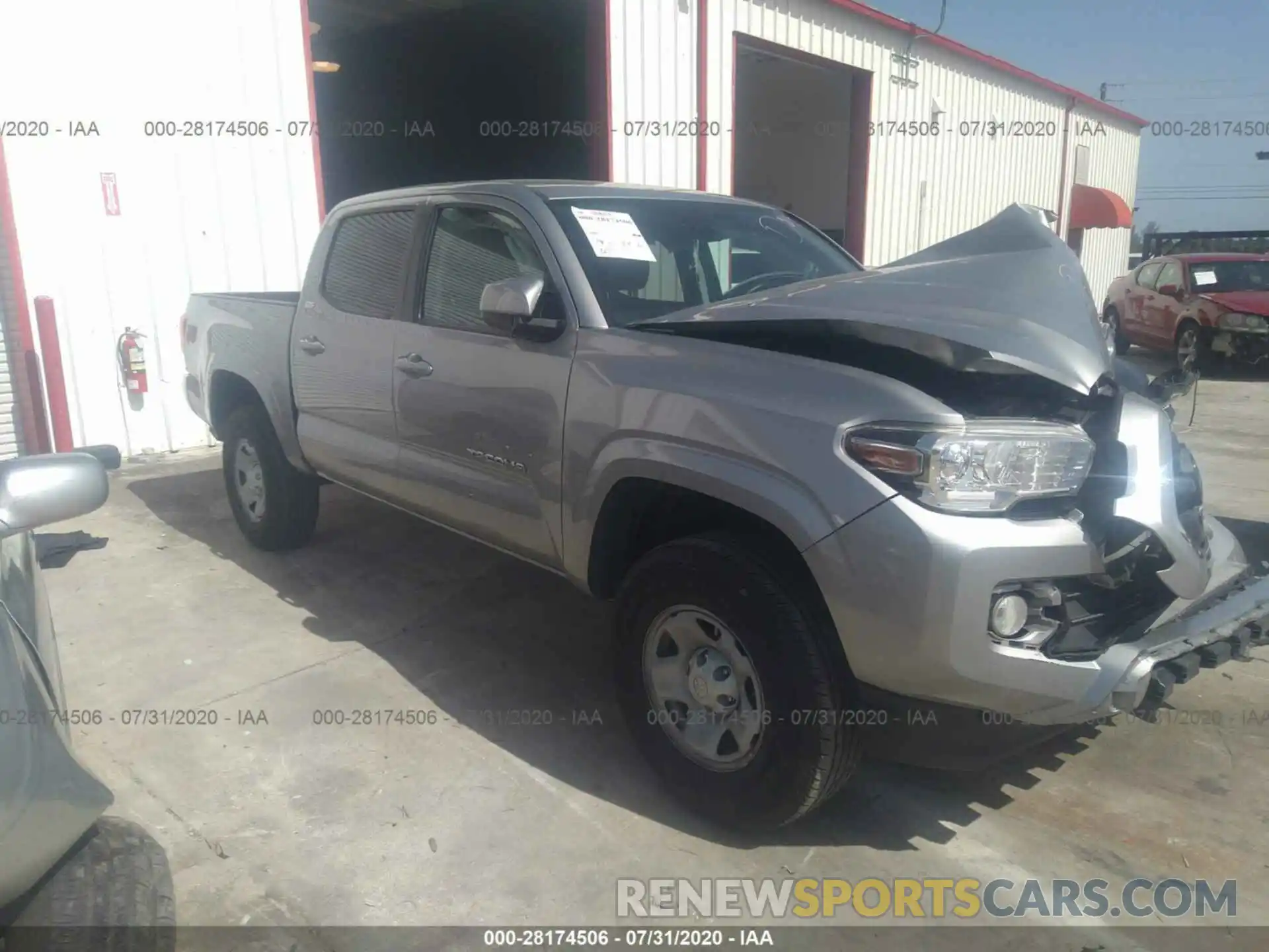 1 Photograph of a damaged car 5TFAX5GN9KX139732 TOYOTA TACOMA 2WD 2019