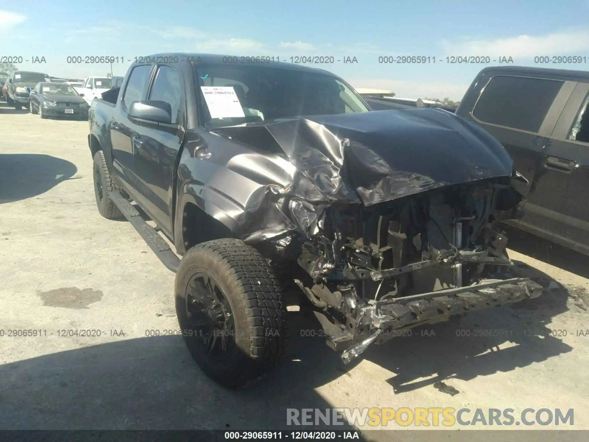 1 Photograph of a damaged car 5TFAX5GN9KX145692 TOYOTA TACOMA 2WD 2019