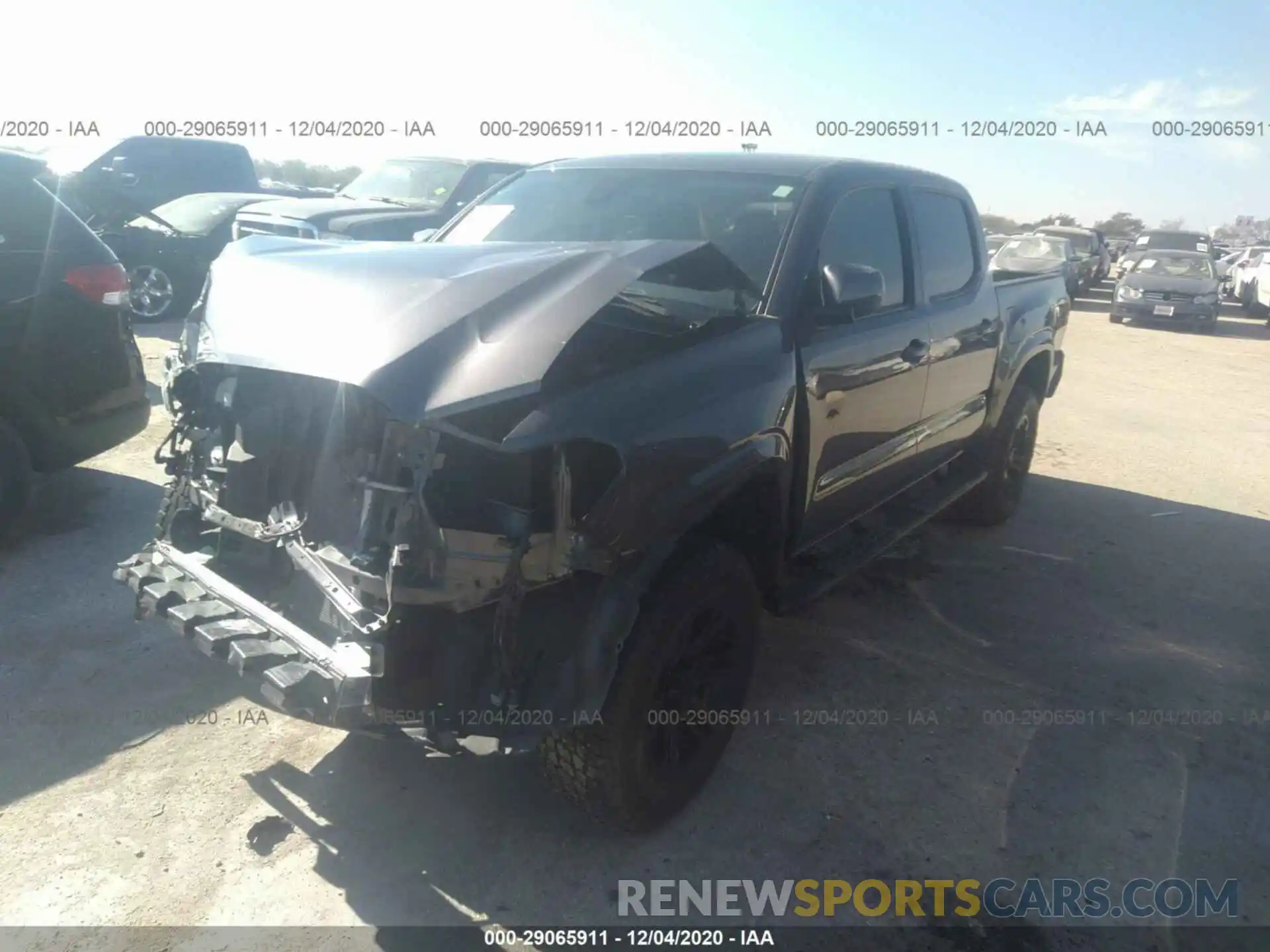 2 Photograph of a damaged car 5TFAX5GN9KX145692 TOYOTA TACOMA 2WD 2019