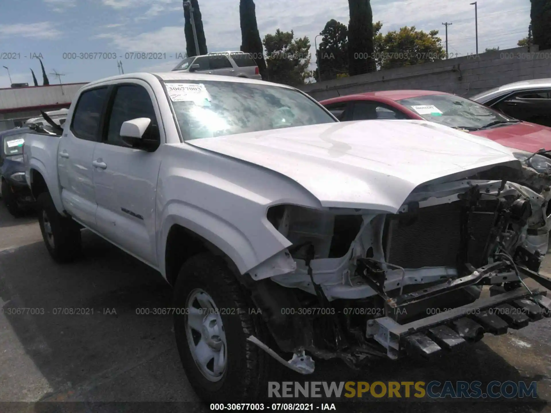 1 Photograph of a damaged car 5TFAX5GN9KX149158 TOYOTA TACOMA 2WD 2019