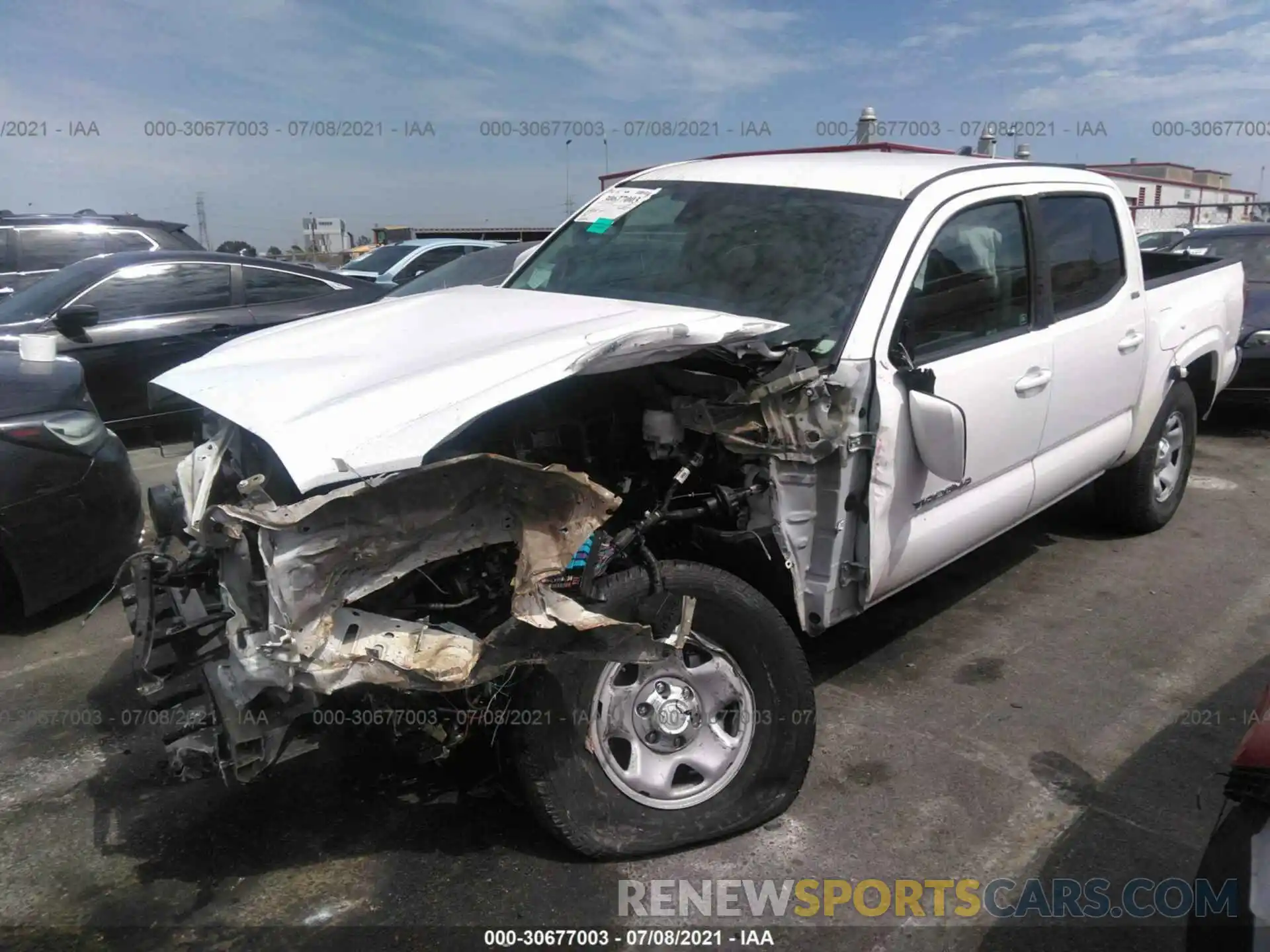 2 Photograph of a damaged car 5TFAX5GN9KX149158 TOYOTA TACOMA 2WD 2019