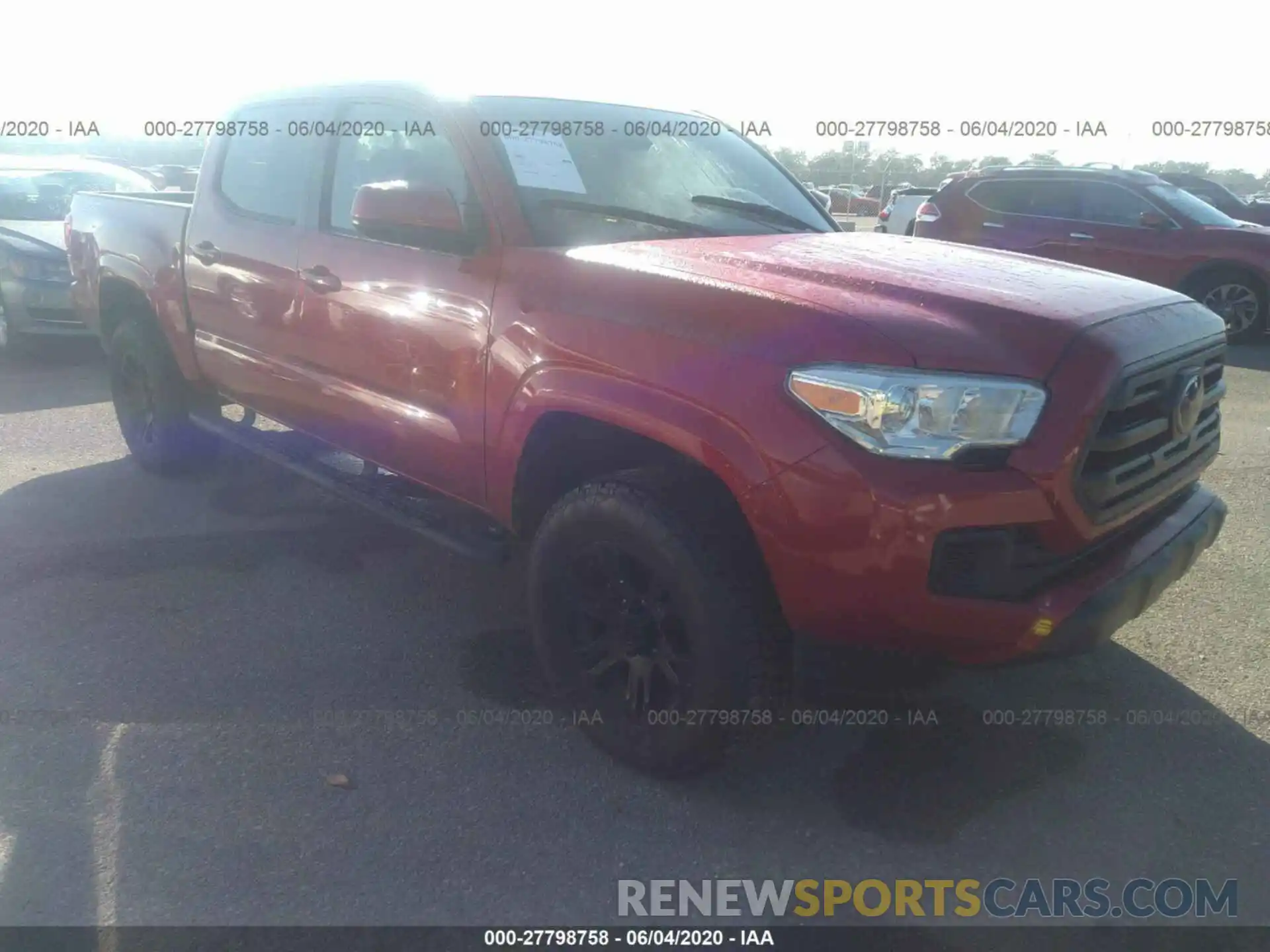 1 Photograph of a damaged car 5TFAX5GN9KX163206 TOYOTA TACOMA 2WD 2019