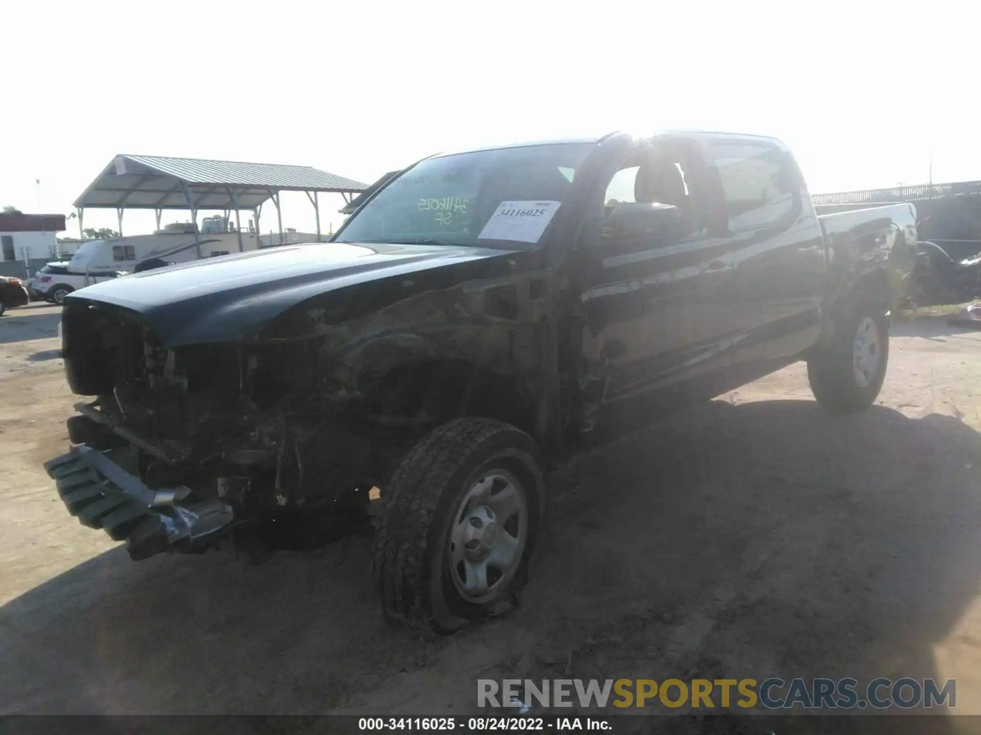 2 Photograph of a damaged car 5TFAX5GN9KX164176 TOYOTA TACOMA 2WD 2019