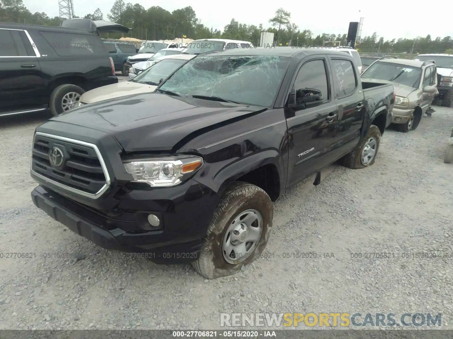 2 Photograph of a damaged car 5TFAX5GNXKX134796 TOYOTA TACOMA 2WD 2019