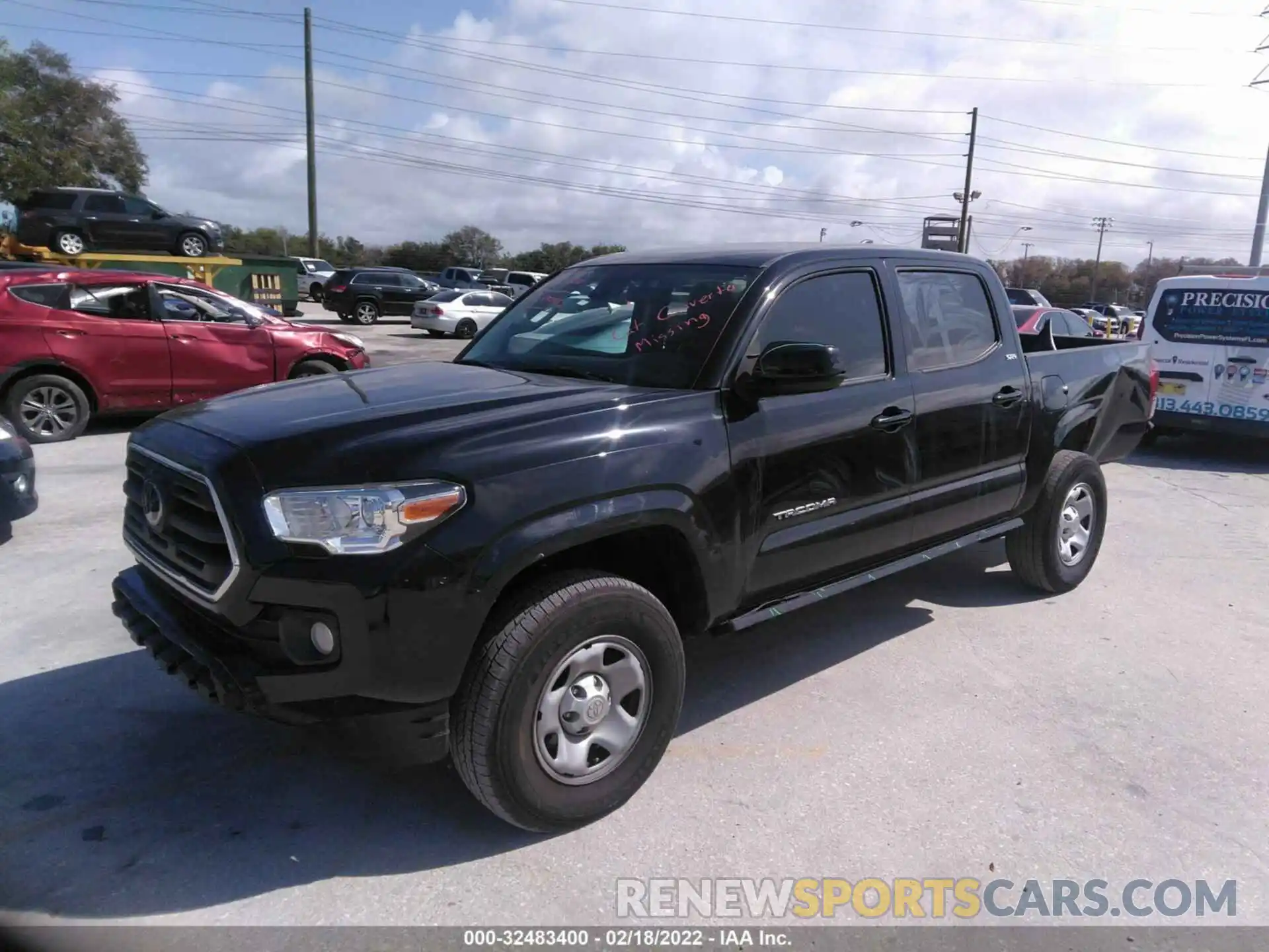 2 Photograph of a damaged car 5TFAX5GNXKX139531 TOYOTA TACOMA 2WD 2019