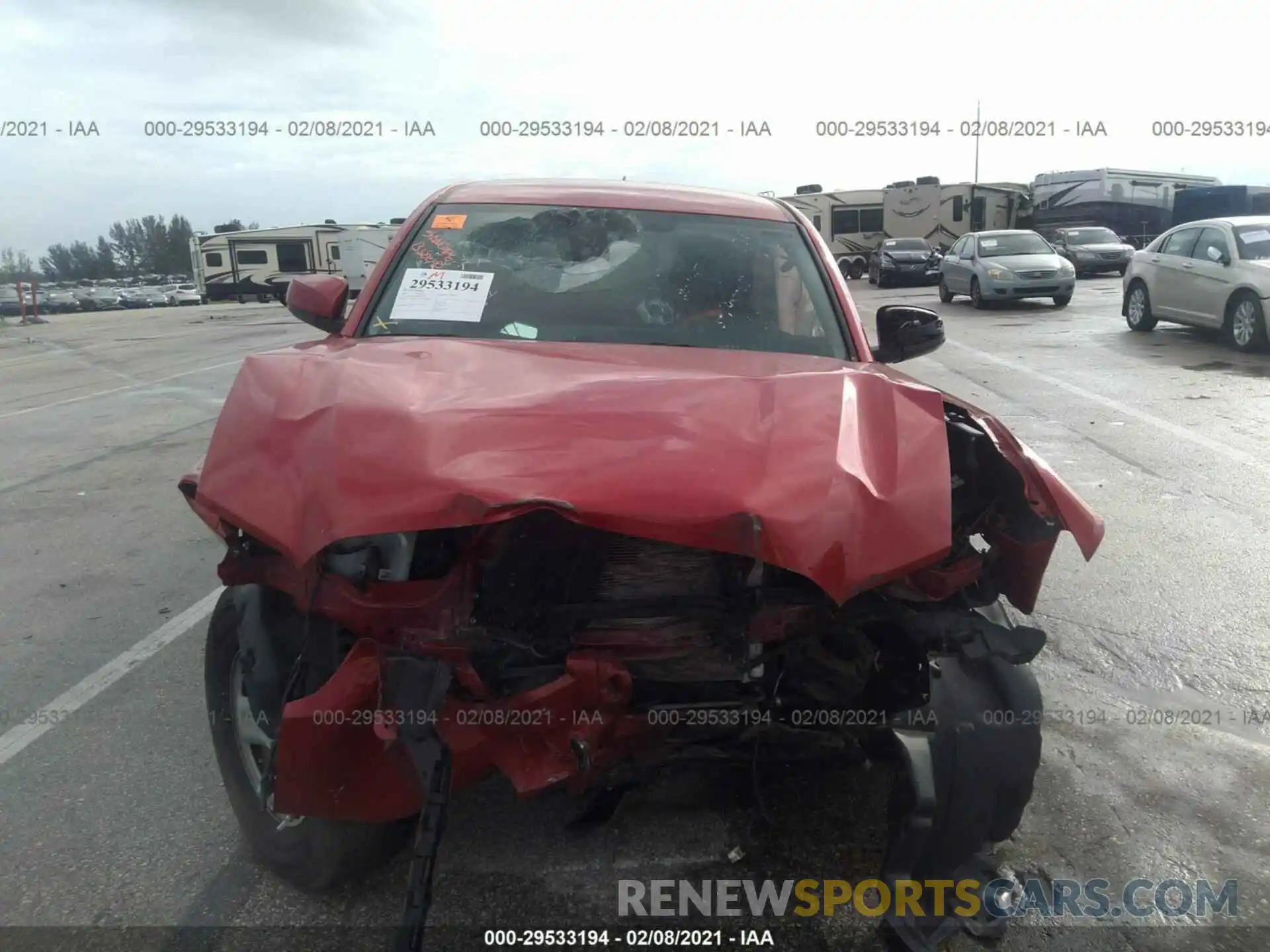 6 Фотография поврежденного автомобиля 5TFAX5GNXKX139836 TOYOTA TACOMA 2WD 2019
