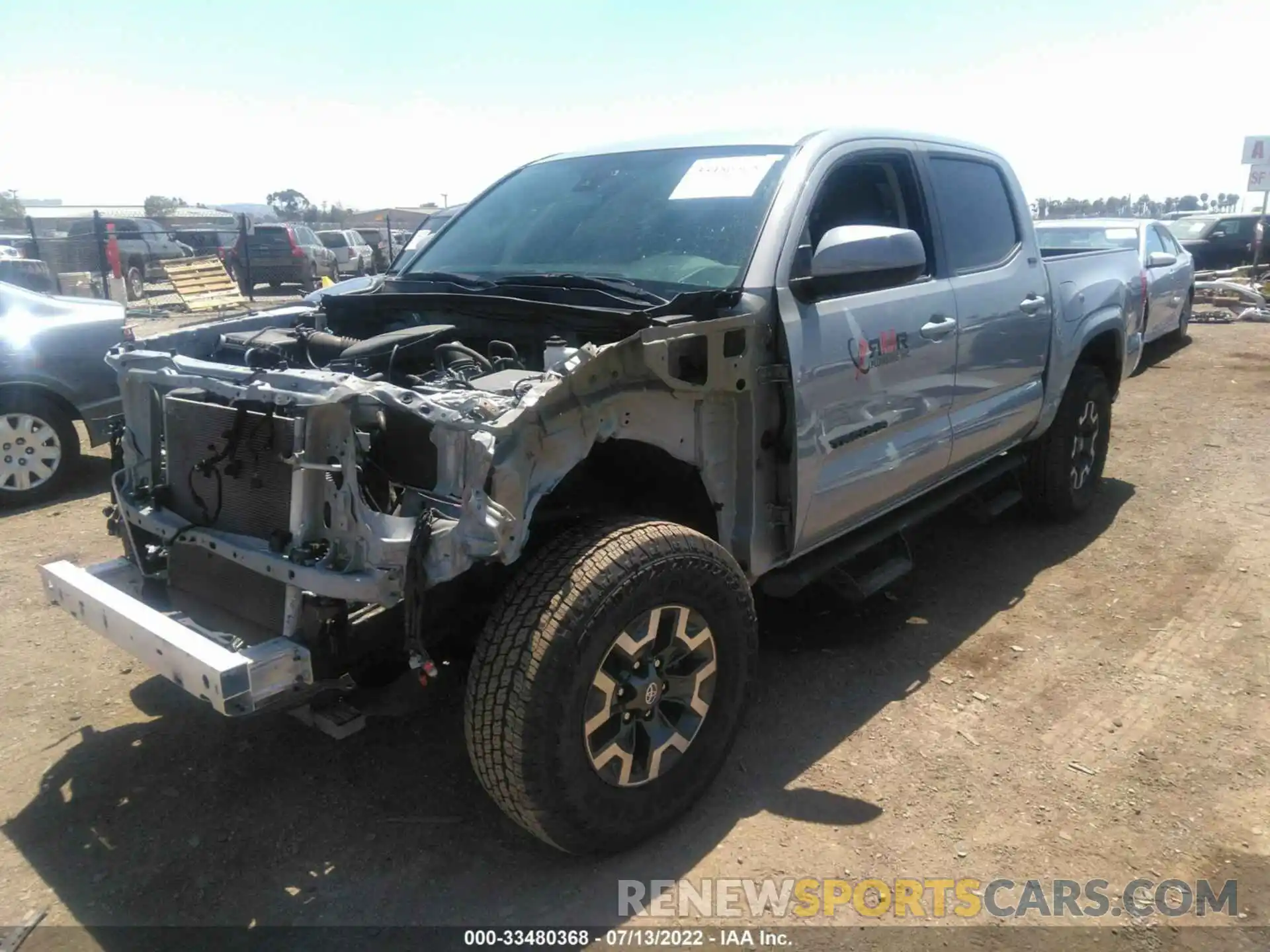 2 Photograph of a damaged car 5TFAX5GNXKX150500 TOYOTA TACOMA 2WD 2019