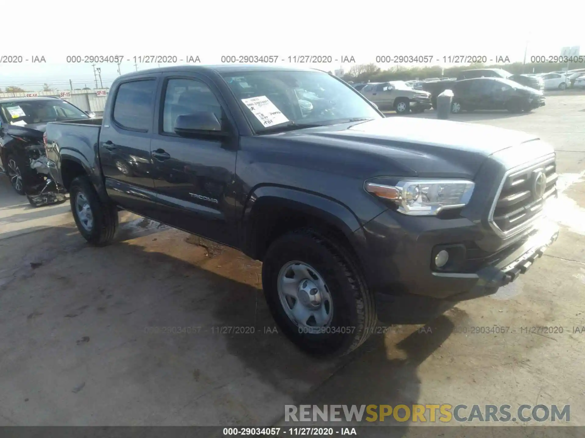 1 Photograph of a damaged car 5TFAX5GNXKX152554 TOYOTA TACOMA 2WD 2019