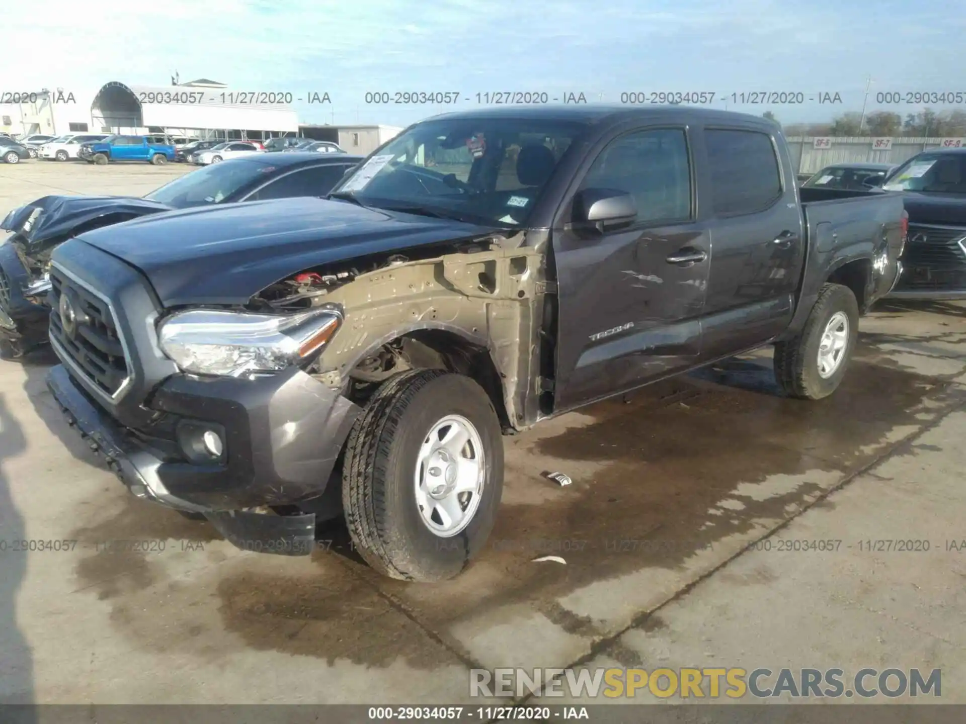 2 Photograph of a damaged car 5TFAX5GNXKX152554 TOYOTA TACOMA 2WD 2019