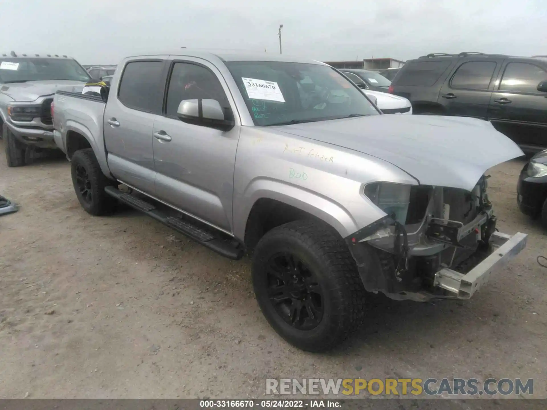 1 Photograph of a damaged car 5TFAX5GNXKX160069 TOYOTA TACOMA 2WD 2019