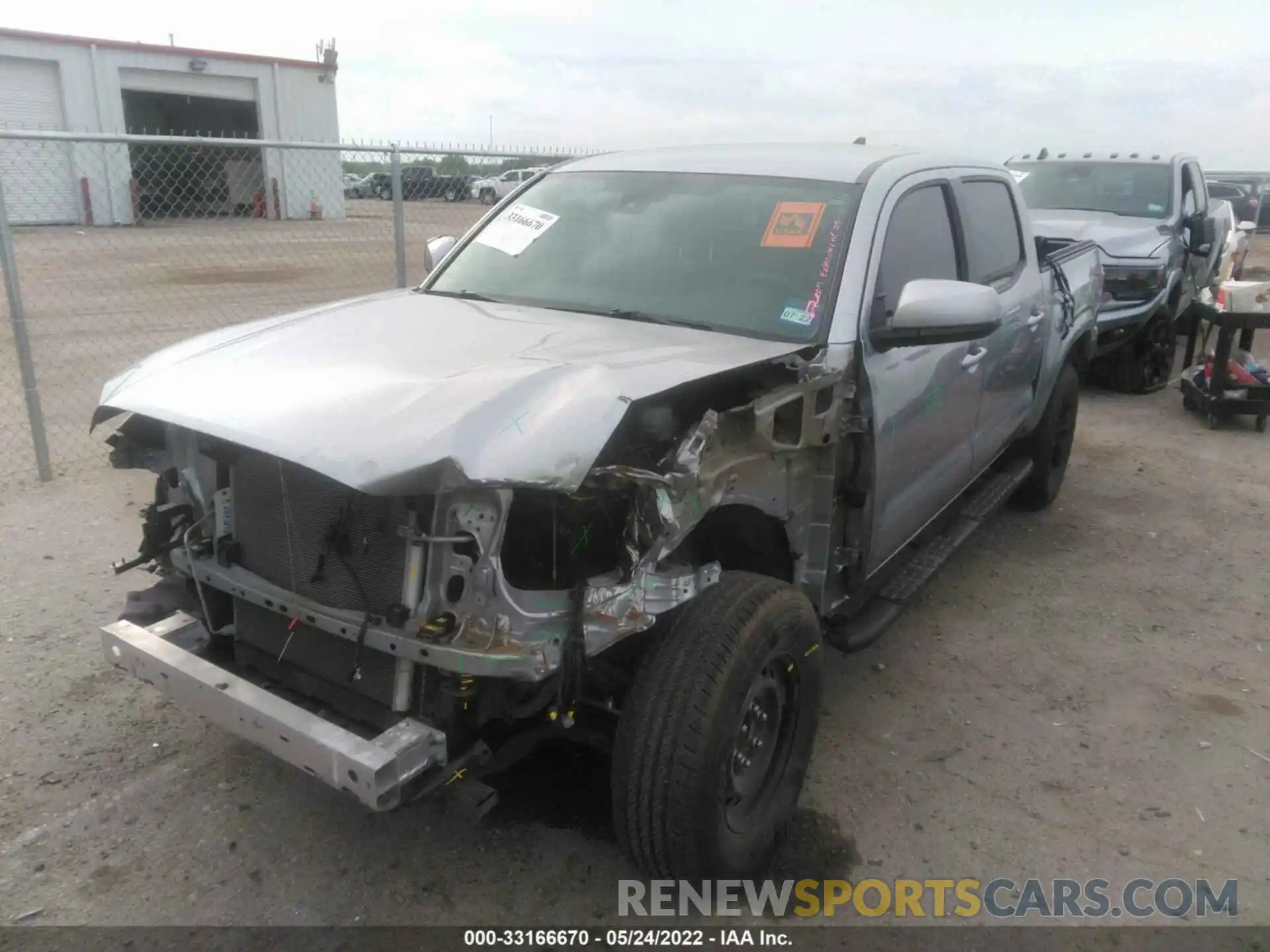 2 Photograph of a damaged car 5TFAX5GNXKX160069 TOYOTA TACOMA 2WD 2019