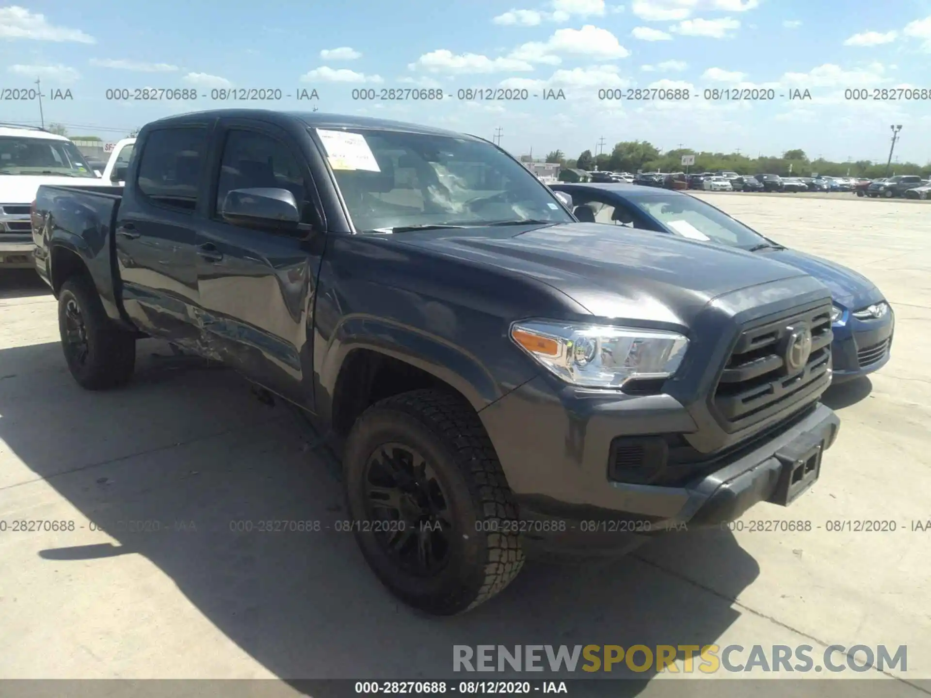 1 Photograph of a damaged car 5TFAX5GNXKX162887 TOYOTA TACOMA 2WD 2019