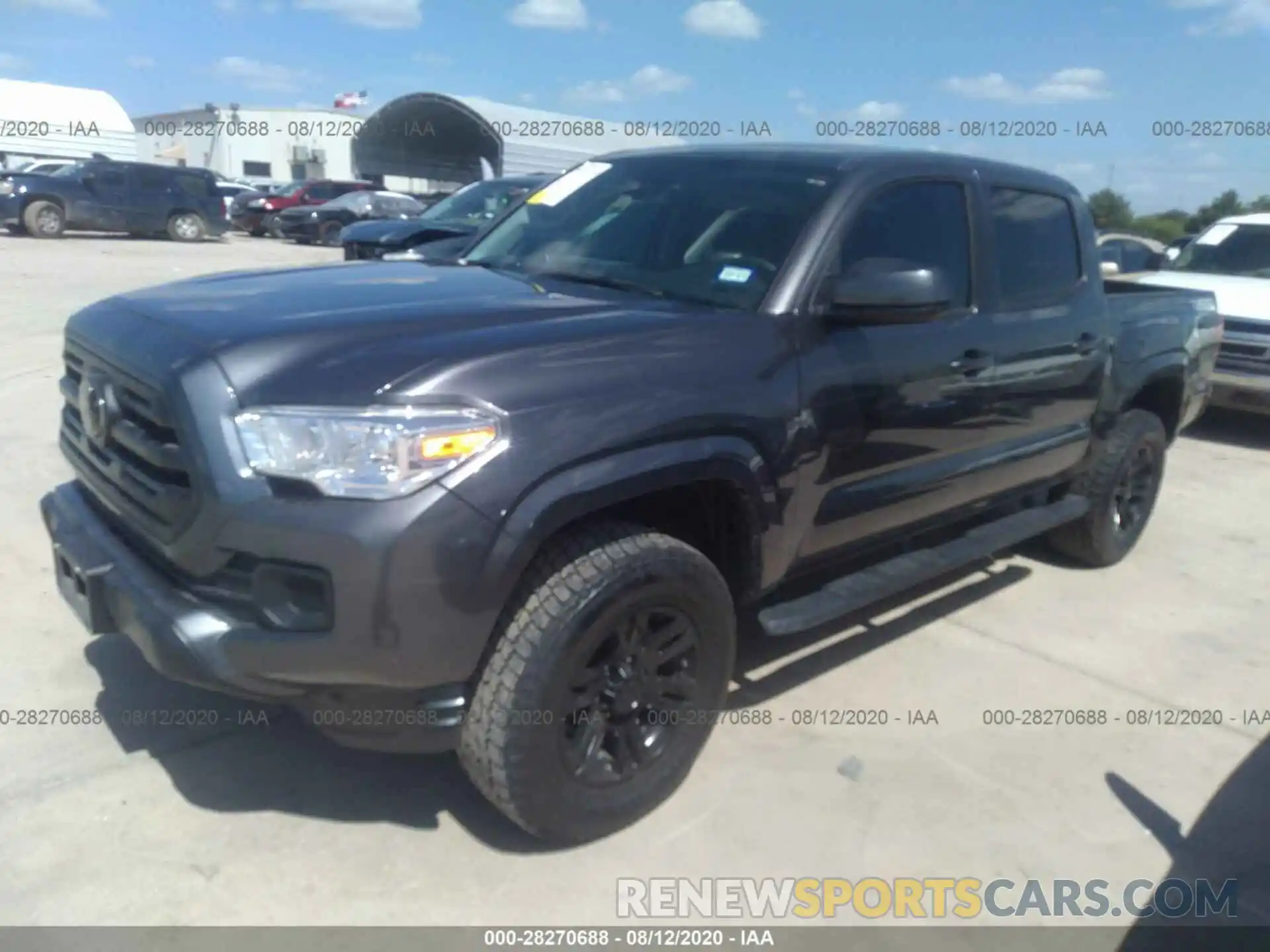 2 Photograph of a damaged car 5TFAX5GNXKX162887 TOYOTA TACOMA 2WD 2019