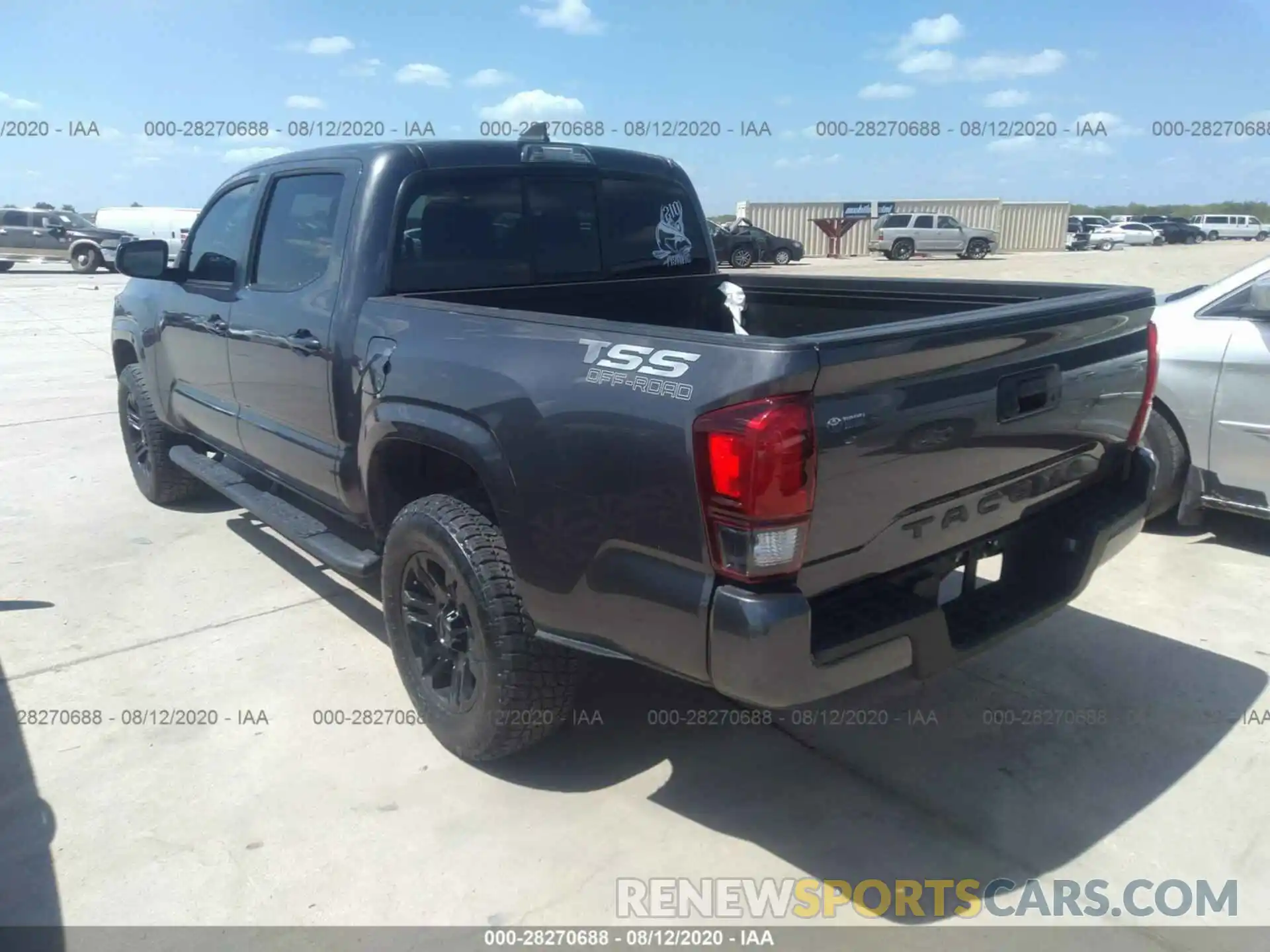 3 Photograph of a damaged car 5TFAX5GNXKX162887 TOYOTA TACOMA 2WD 2019