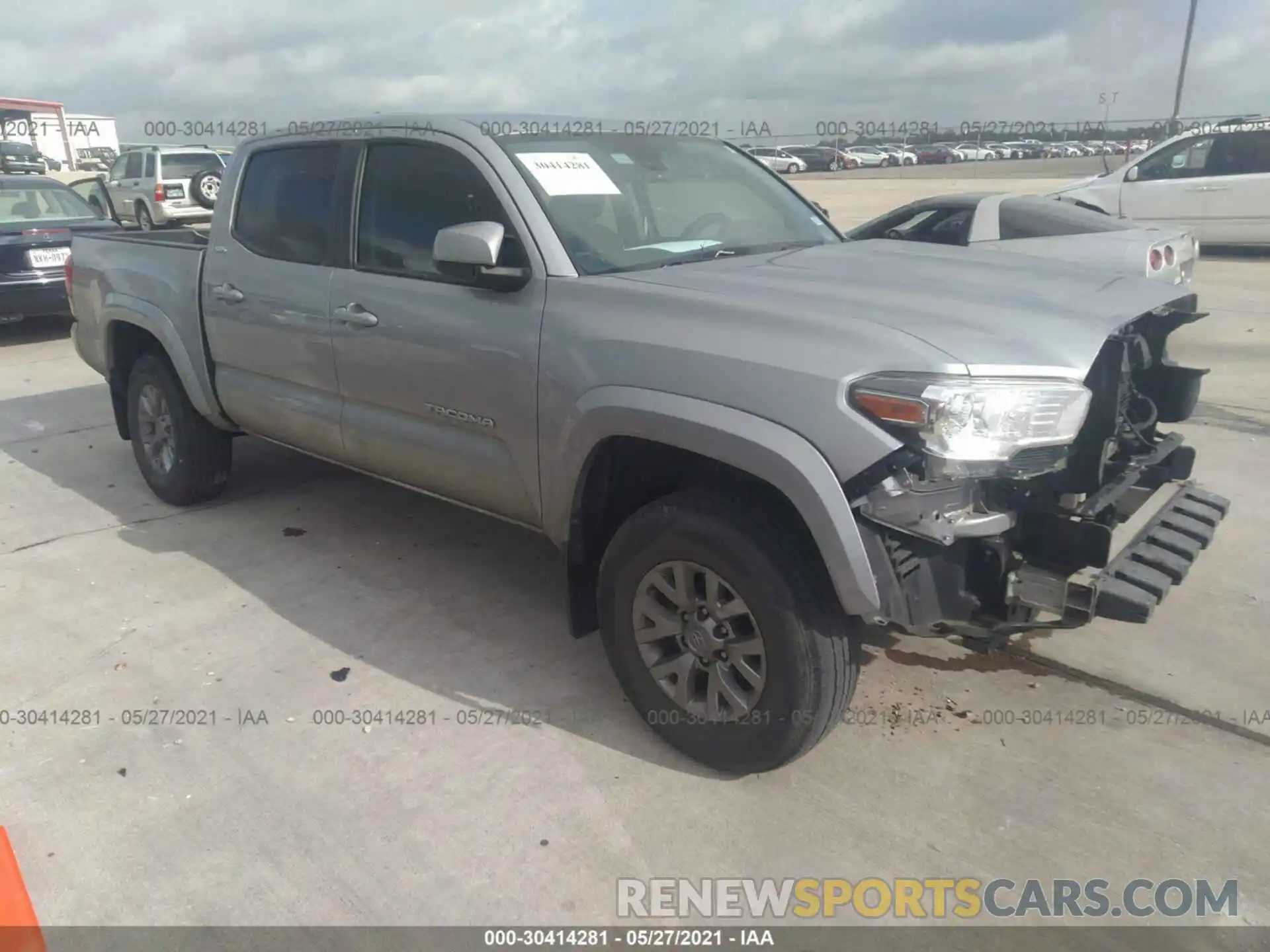 1 Photograph of a damaged car 5TFAZ5CN0KX076892 TOYOTA TACOMA 2WD 2019