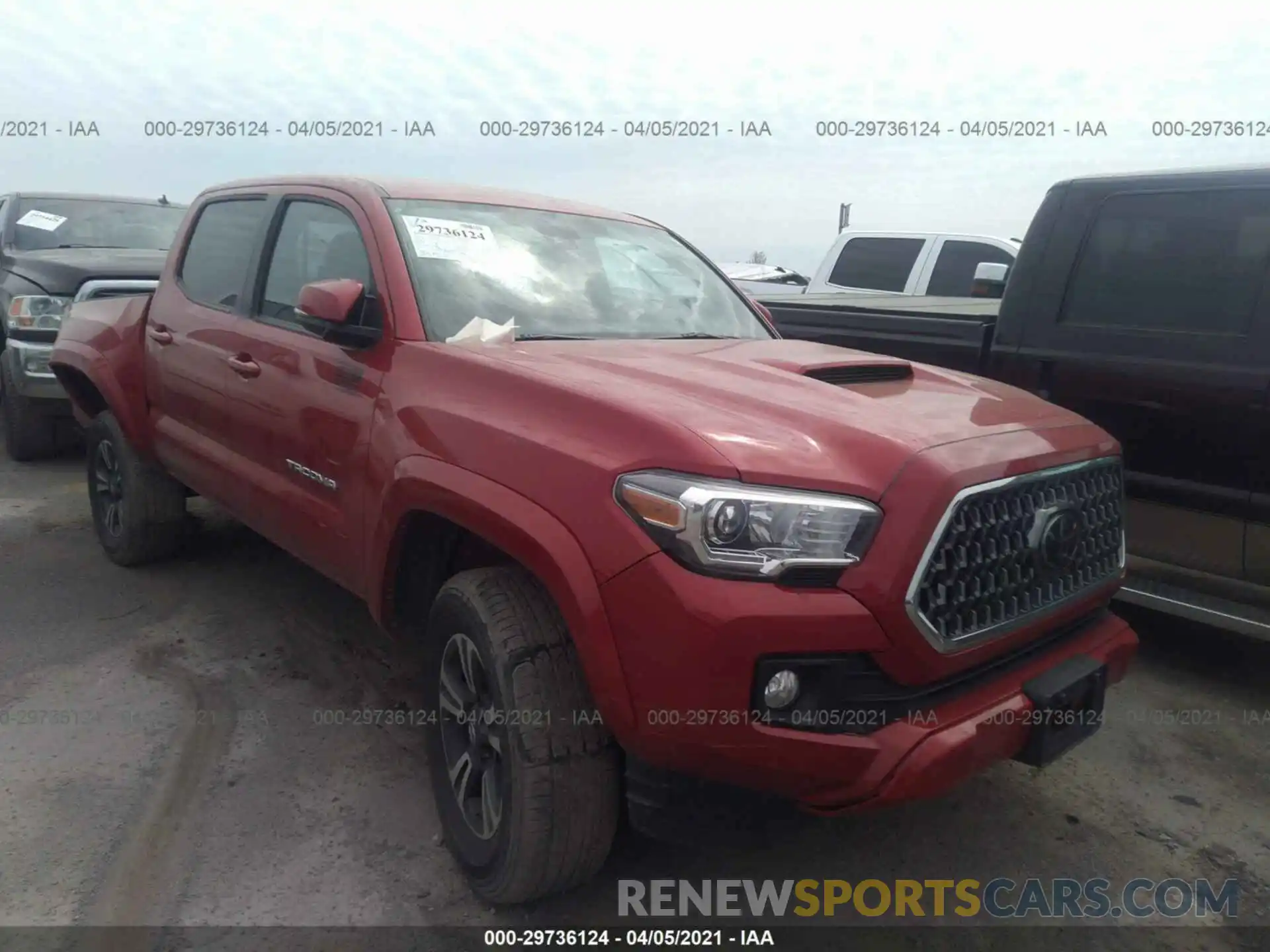 1 Photograph of a damaged car 5TFAZ5CN0KX078819 TOYOTA TACOMA 2WD 2019