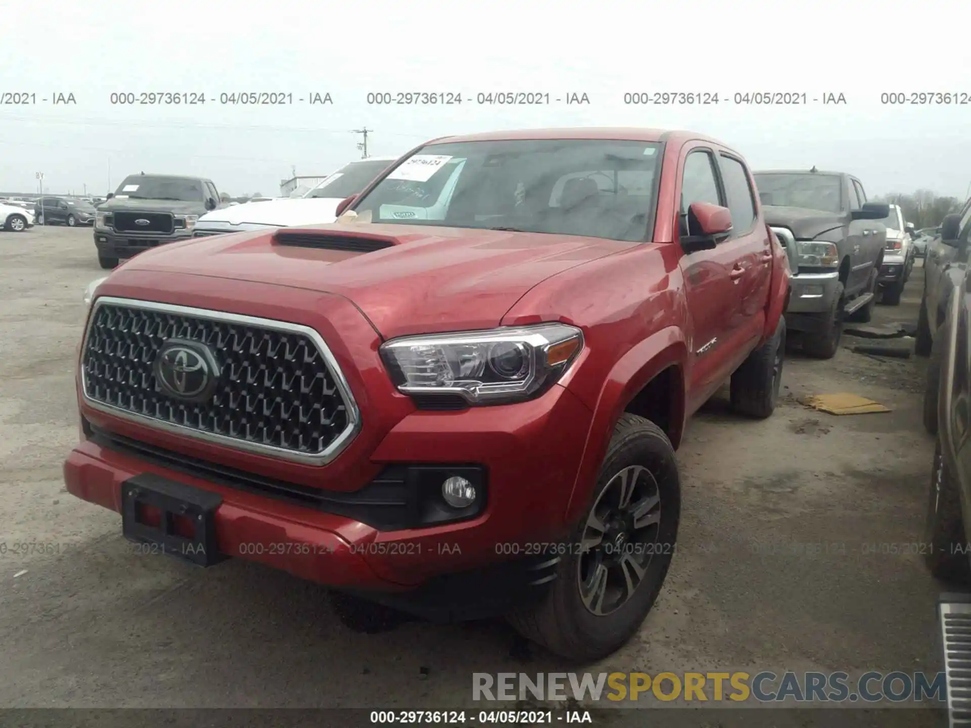 2 Photograph of a damaged car 5TFAZ5CN0KX078819 TOYOTA TACOMA 2WD 2019