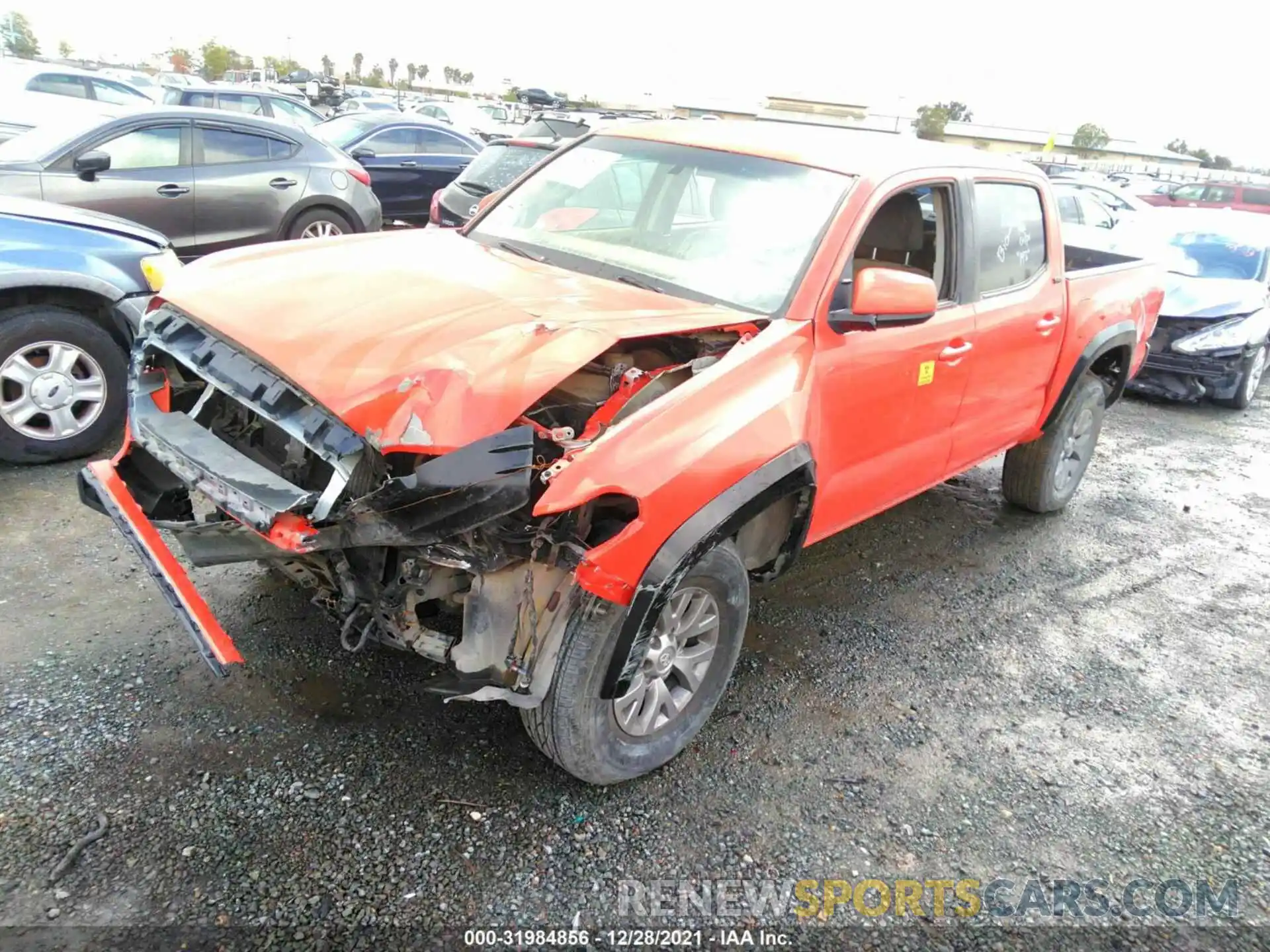 2 Photograph of a damaged car 5TFAZ5CN0KX081560 TOYOTA TACOMA 2WD 2019