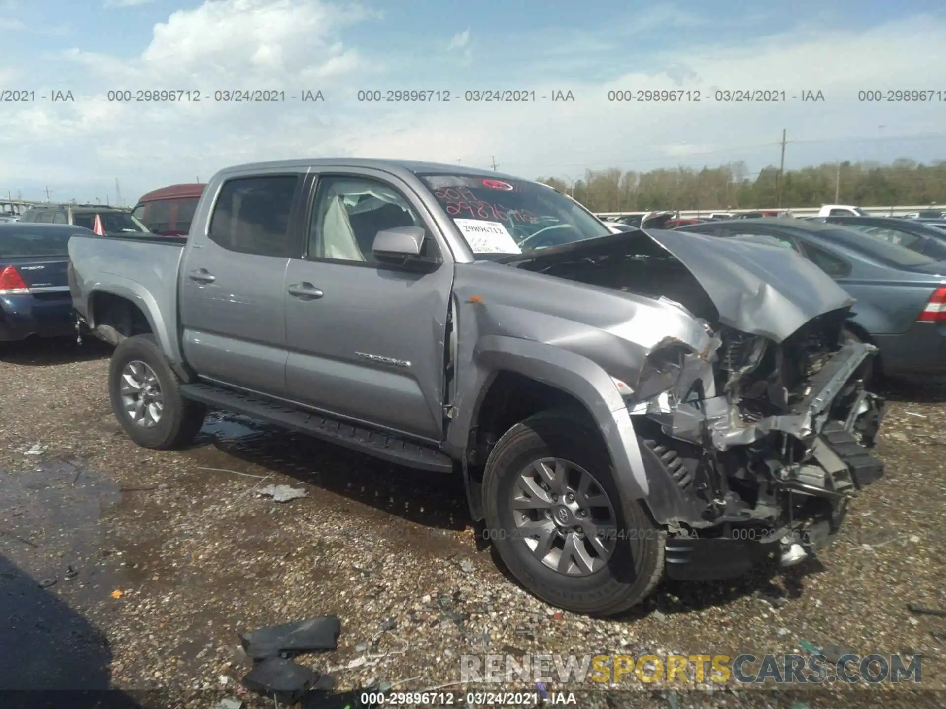 1 Photograph of a damaged car 5TFAZ5CN0KX084295 TOYOTA TACOMA 2WD 2019