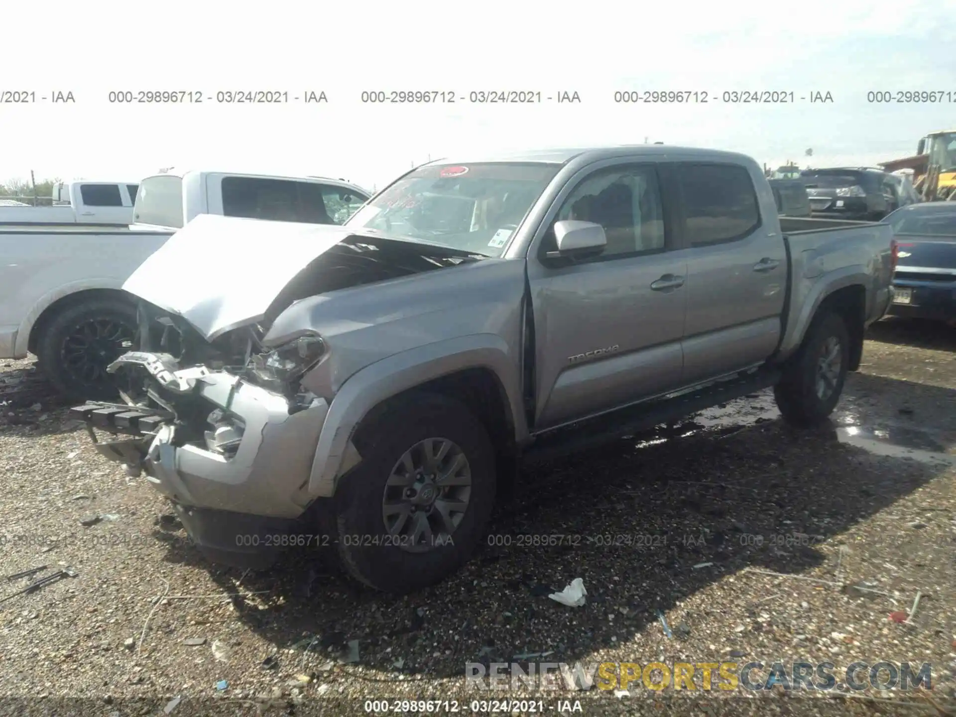 2 Photograph of a damaged car 5TFAZ5CN0KX084295 TOYOTA TACOMA 2WD 2019