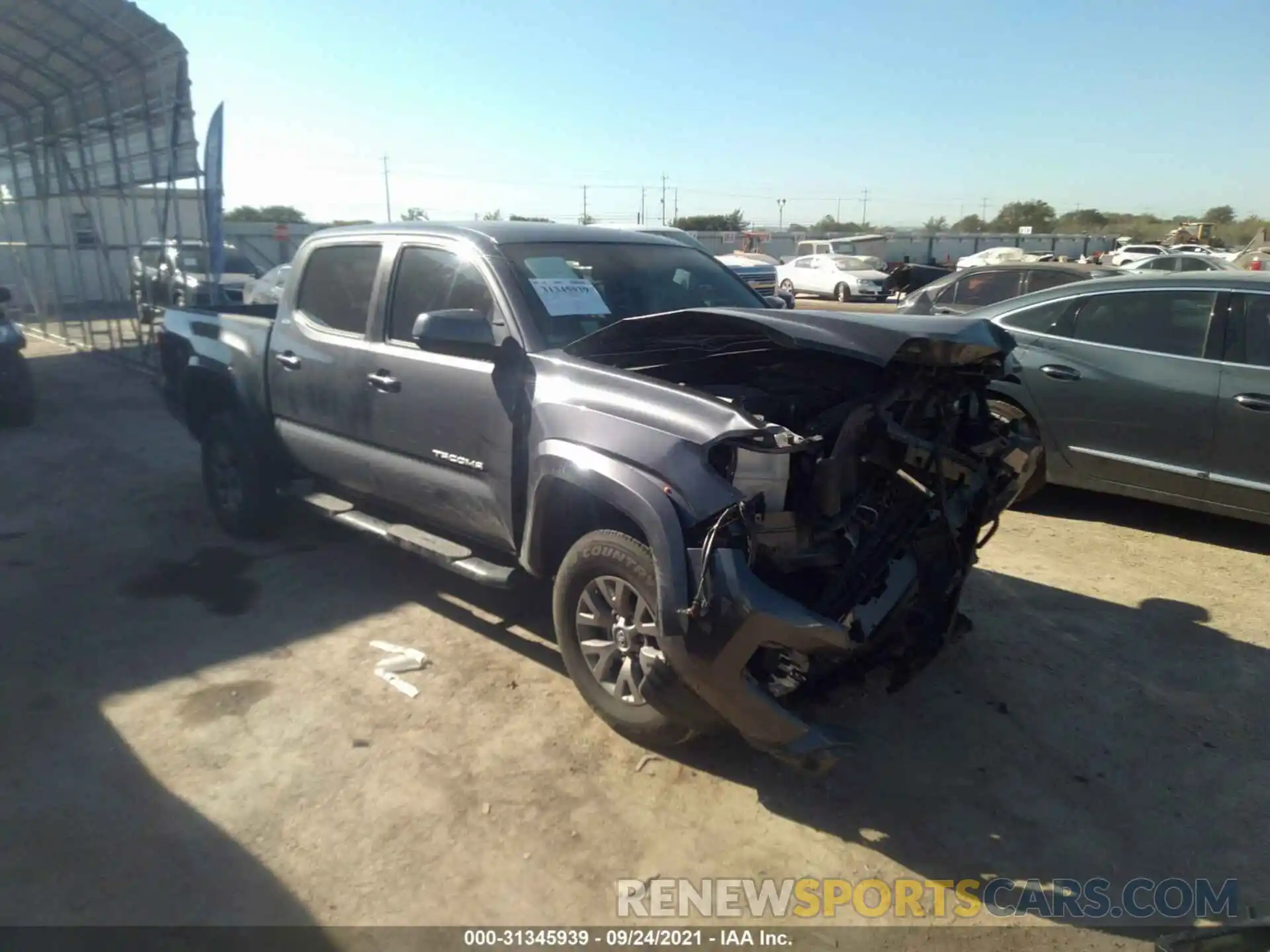 1 Photograph of a damaged car 5TFAZ5CN1KX073192 TOYOTA TACOMA 2WD 2019