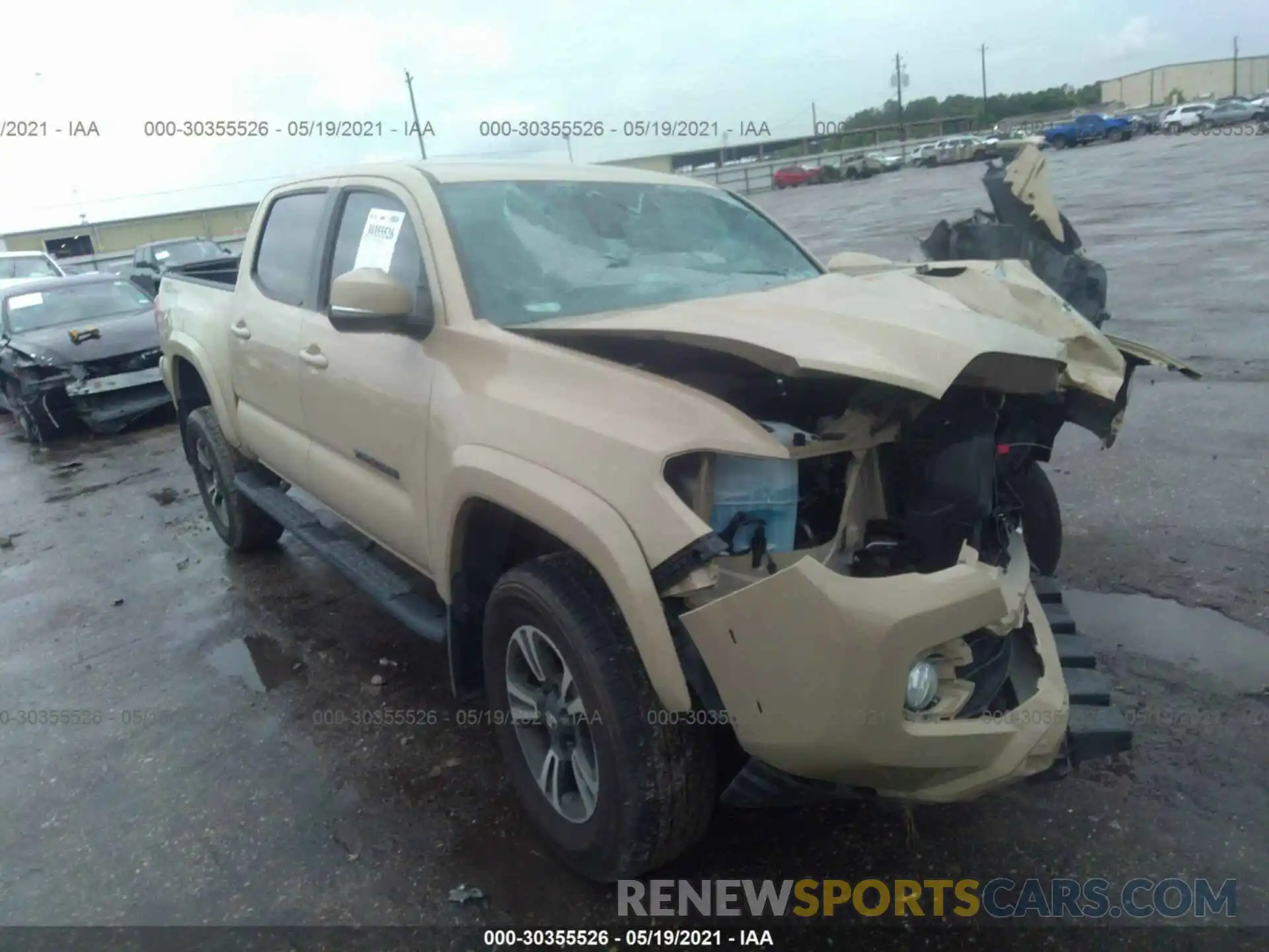 1 Photograph of a damaged car 5TFAZ5CN1KX078473 TOYOTA TACOMA 2WD 2019