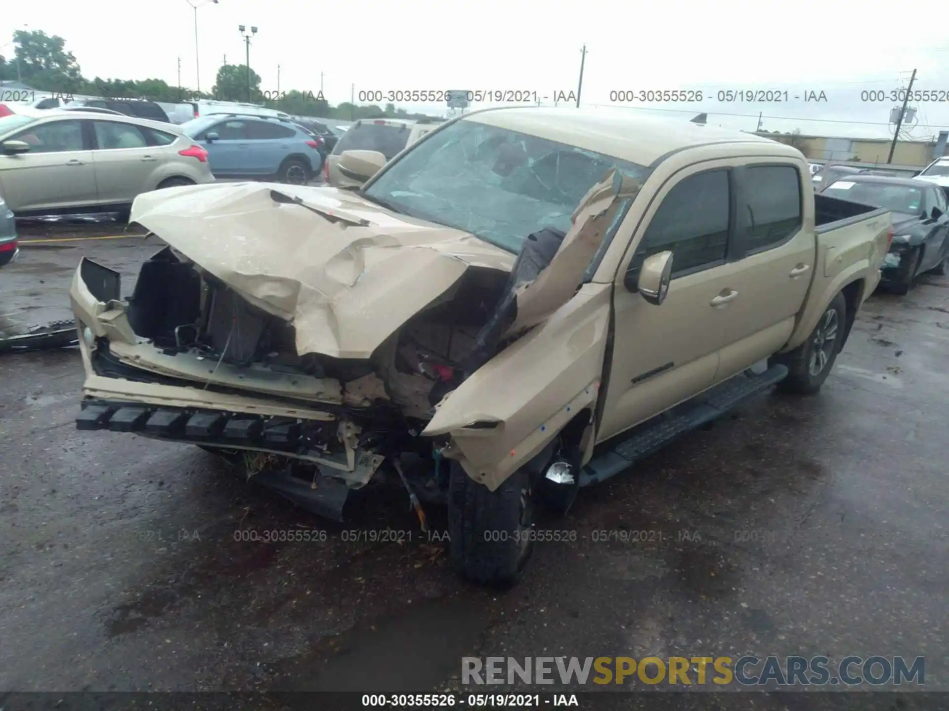 2 Photograph of a damaged car 5TFAZ5CN1KX078473 TOYOTA TACOMA 2WD 2019