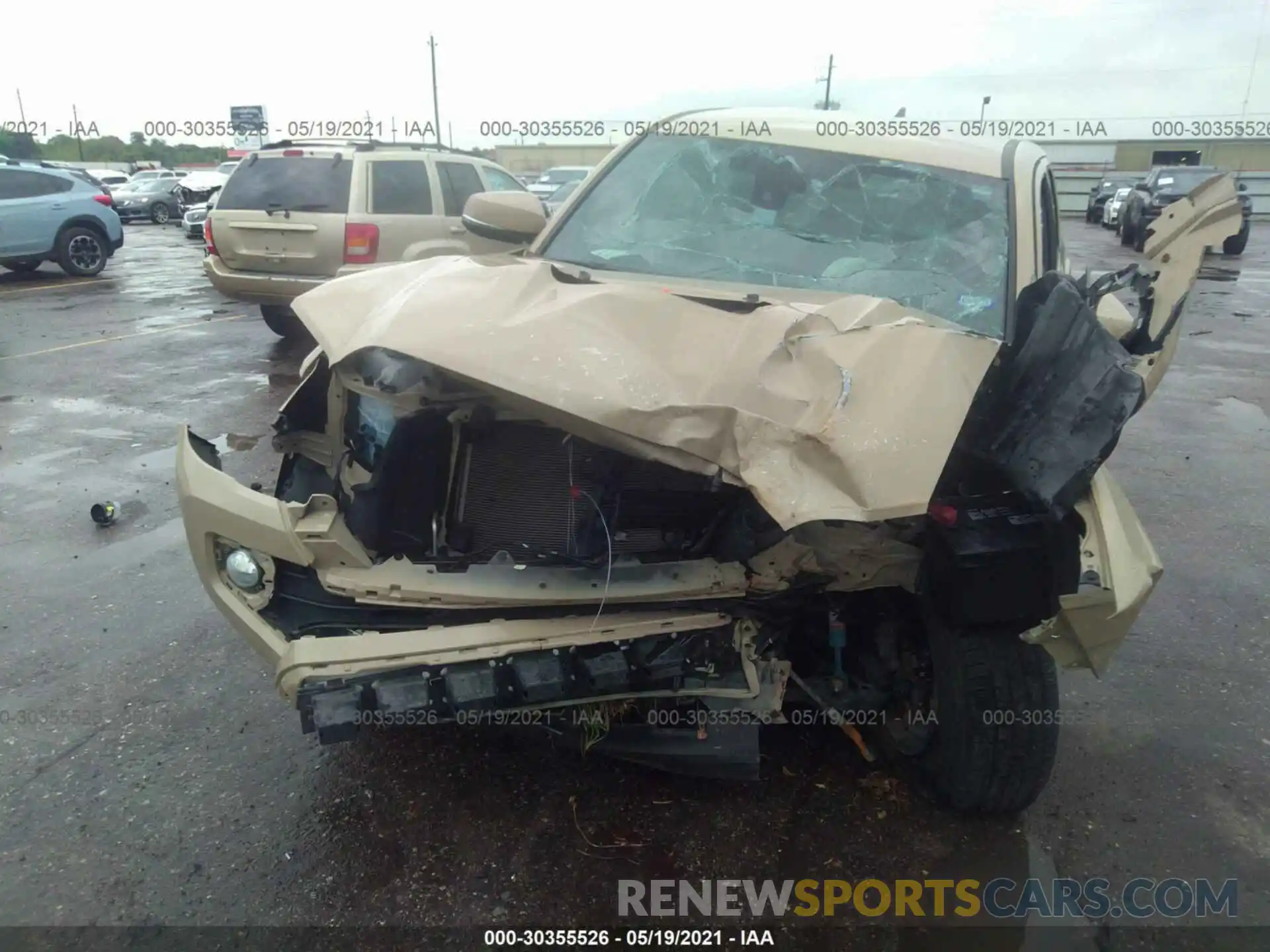 6 Photograph of a damaged car 5TFAZ5CN1KX078473 TOYOTA TACOMA 2WD 2019