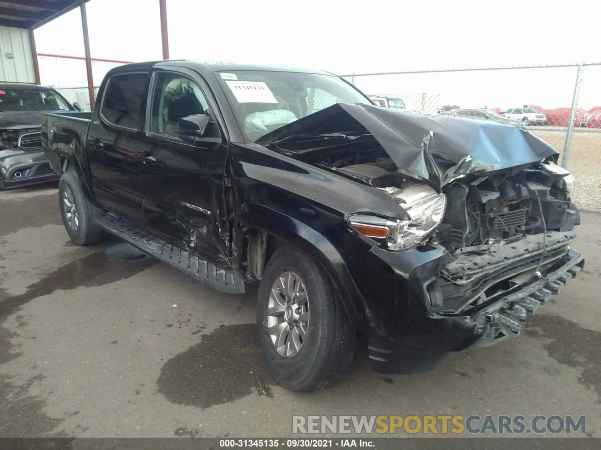 1 Photograph of a damaged car 5TFAZ5CN1KX081163 TOYOTA TACOMA 2WD 2019