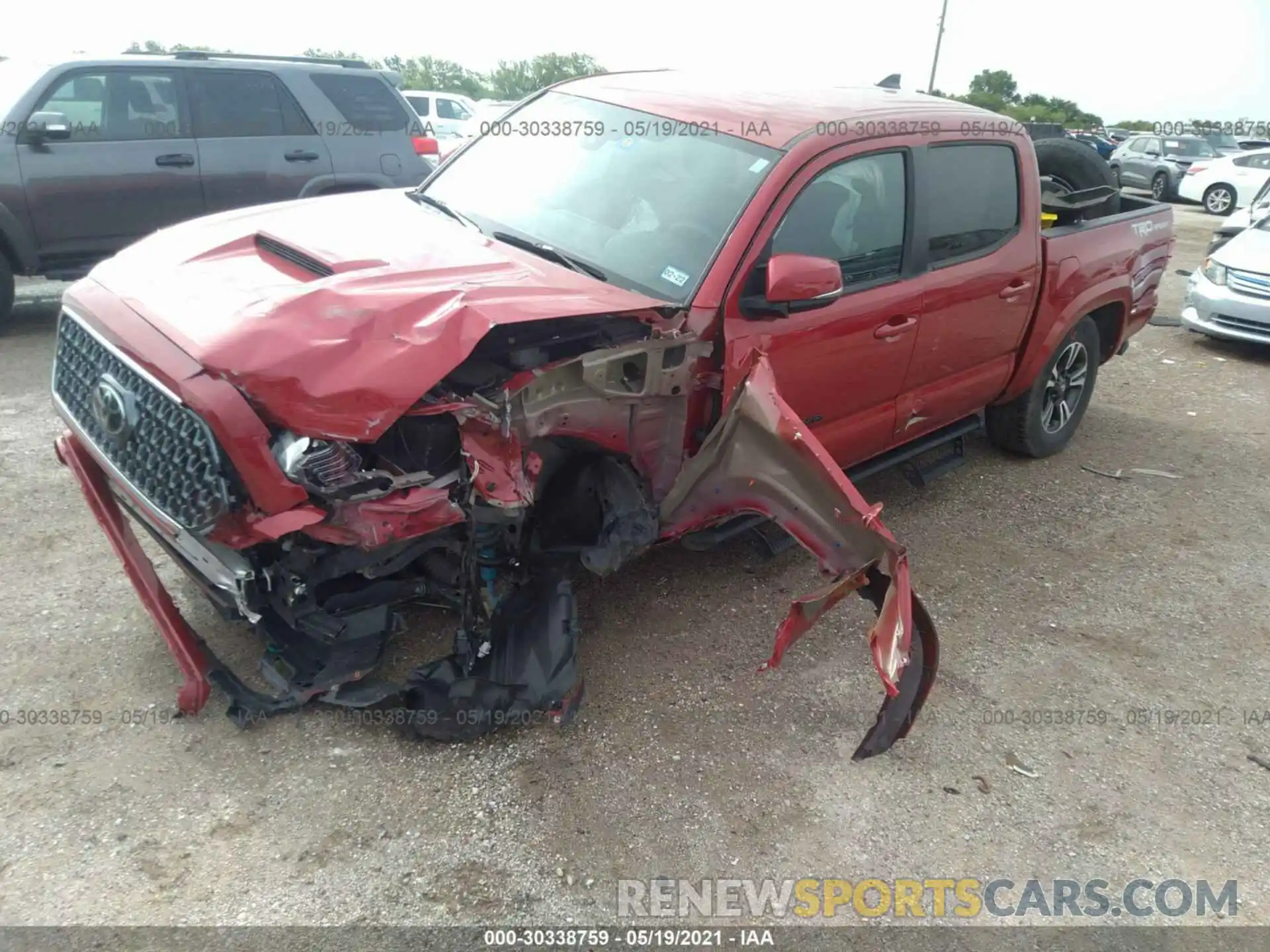 2 Photograph of a damaged car 5TFAZ5CN1KX081549 TOYOTA TACOMA 2WD 2019