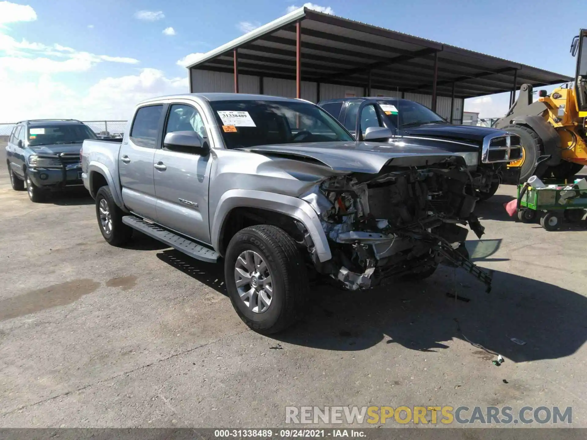 1 Photograph of a damaged car 5TFAZ5CN2KX078854 TOYOTA TACOMA 2WD 2019