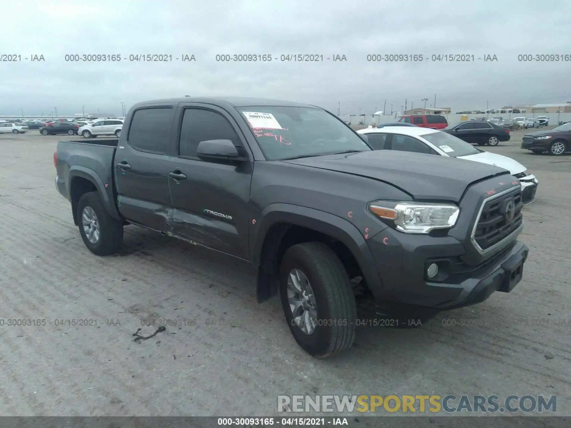 1 Photograph of a damaged car 5TFAZ5CN2KX085755 TOYOTA TACOMA 2WD 2019