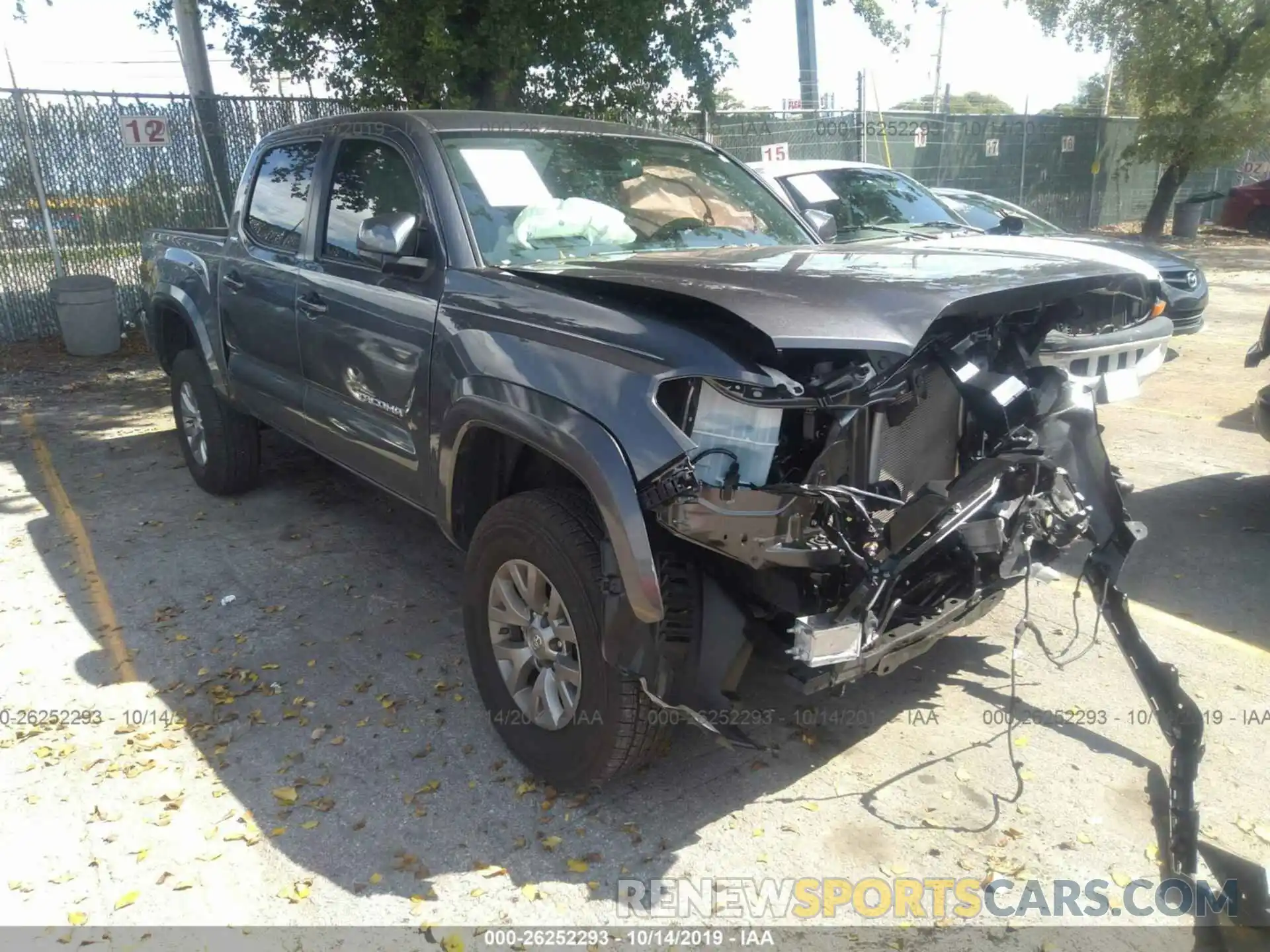 1 Photograph of a damaged car 5TFAZ5CN3KX079933 TOYOTA TACOMA 2WD 2019