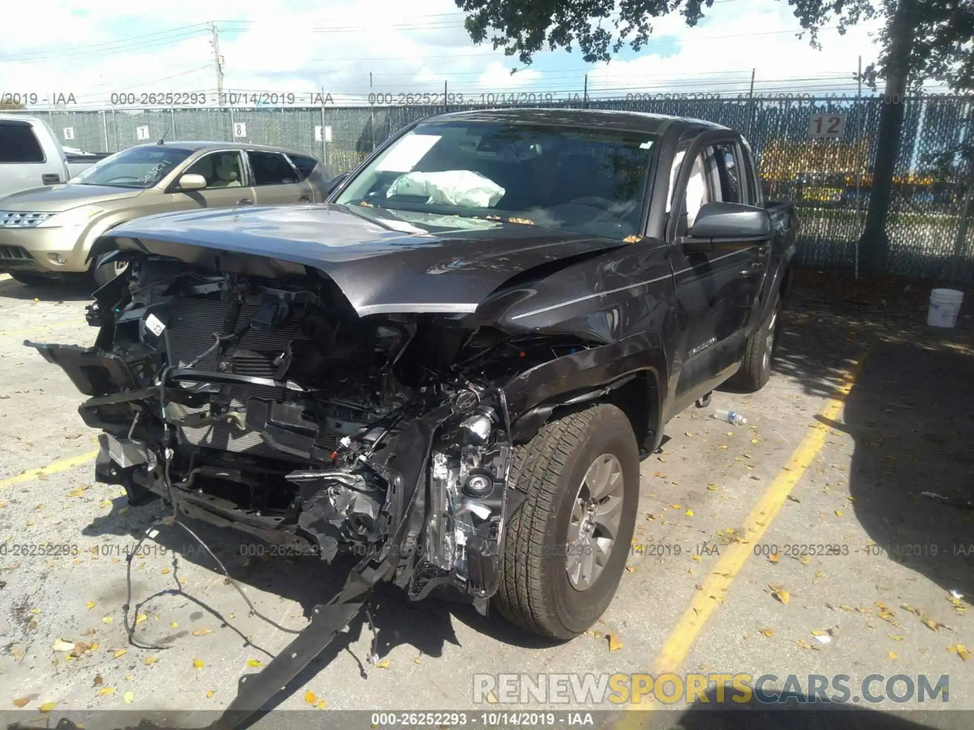 2 Photograph of a damaged car 5TFAZ5CN3KX079933 TOYOTA TACOMA 2WD 2019