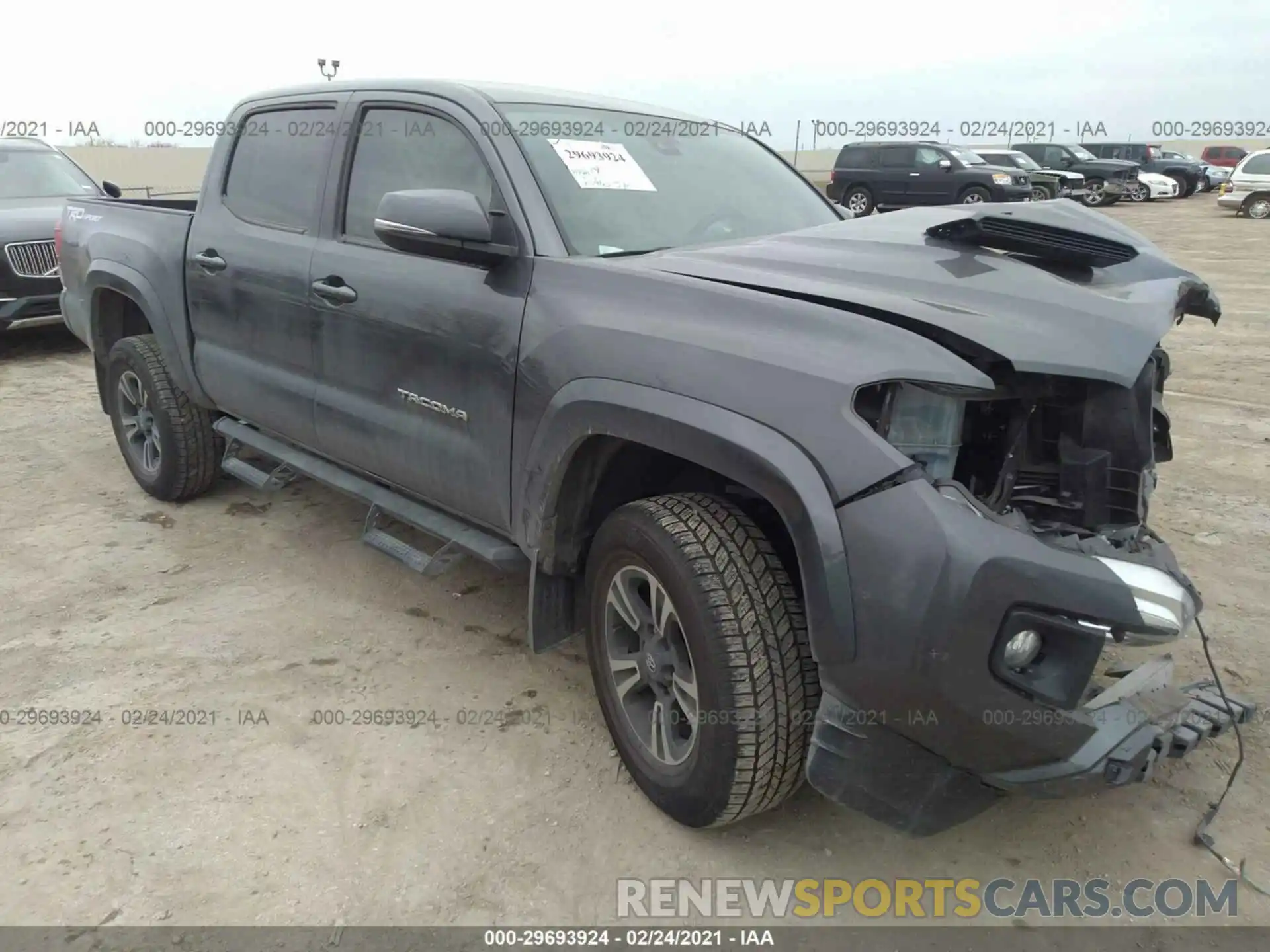 1 Photograph of a damaged car 5TFAZ5CN3KX086543 TOYOTA TACOMA 2WD 2019