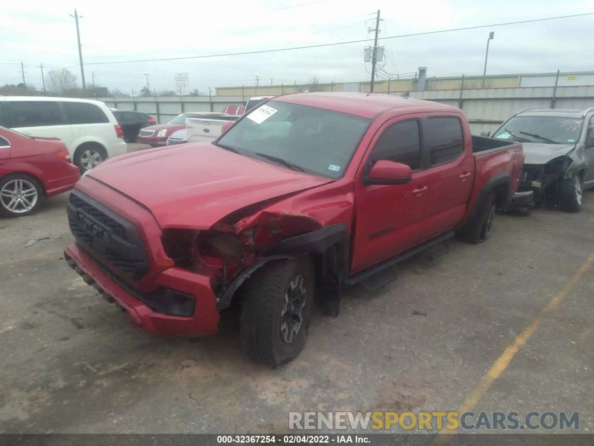 2 Photograph of a damaged car 5TFAZ5CN5KX074748 TOYOTA TACOMA 2WD 2019