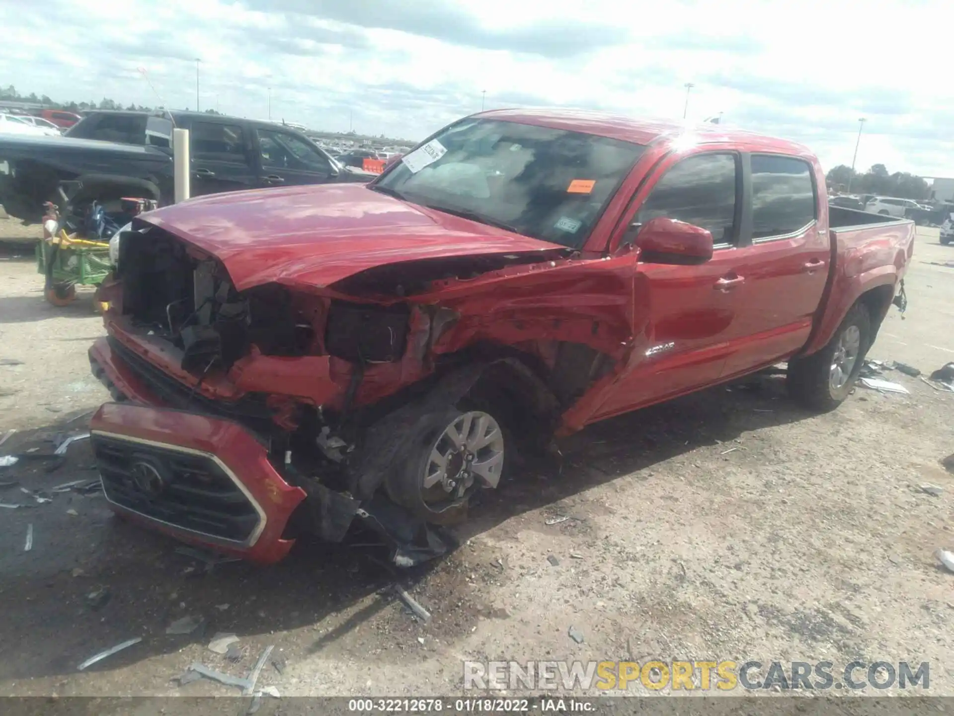 2 Photograph of a damaged car 5TFAZ5CN5KX077620 TOYOTA TACOMA 2WD 2019