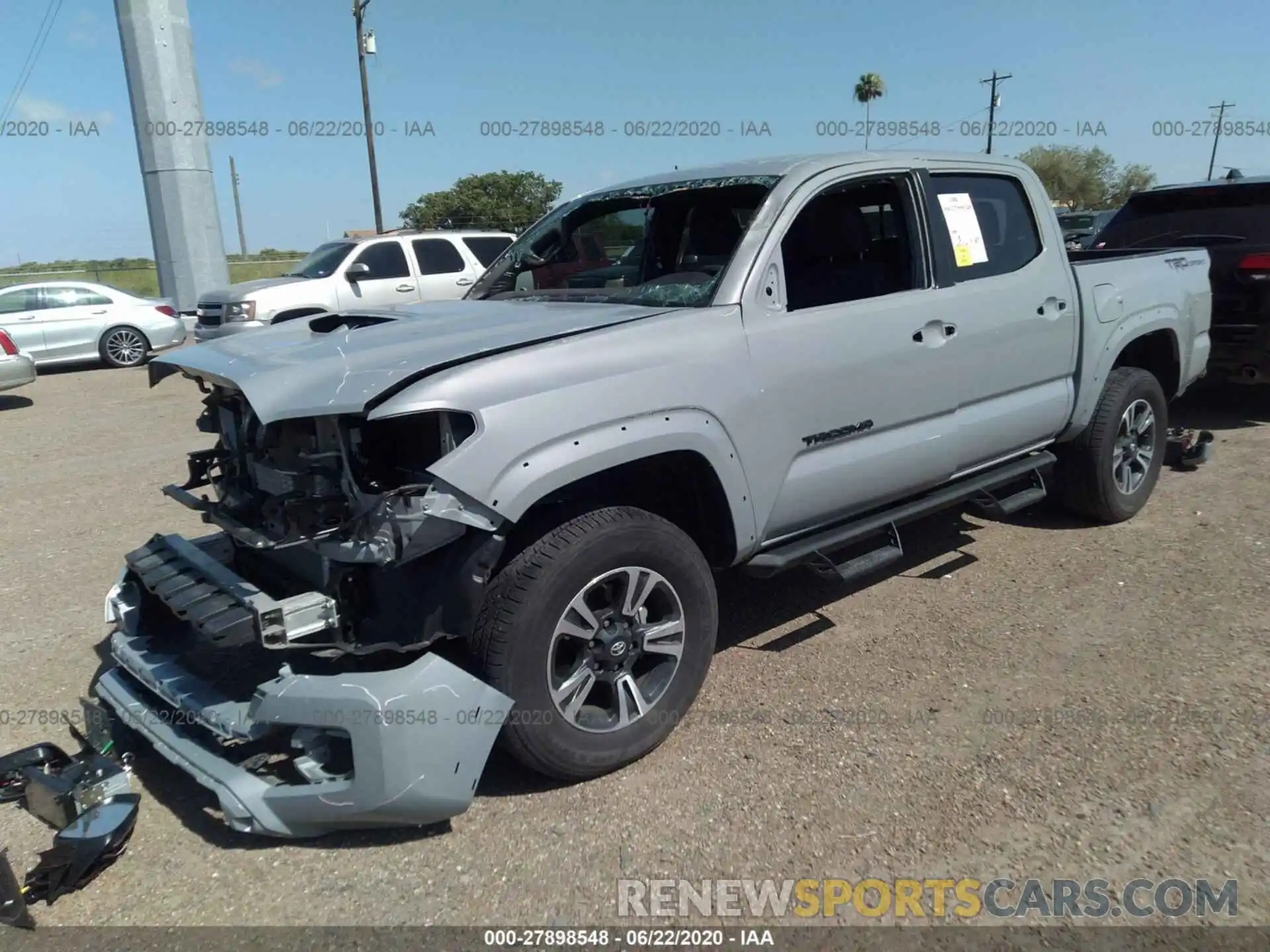 2 Photograph of a damaged car 5TFAZ5CN5KX085247 TOYOTA TACOMA 2WD 2019