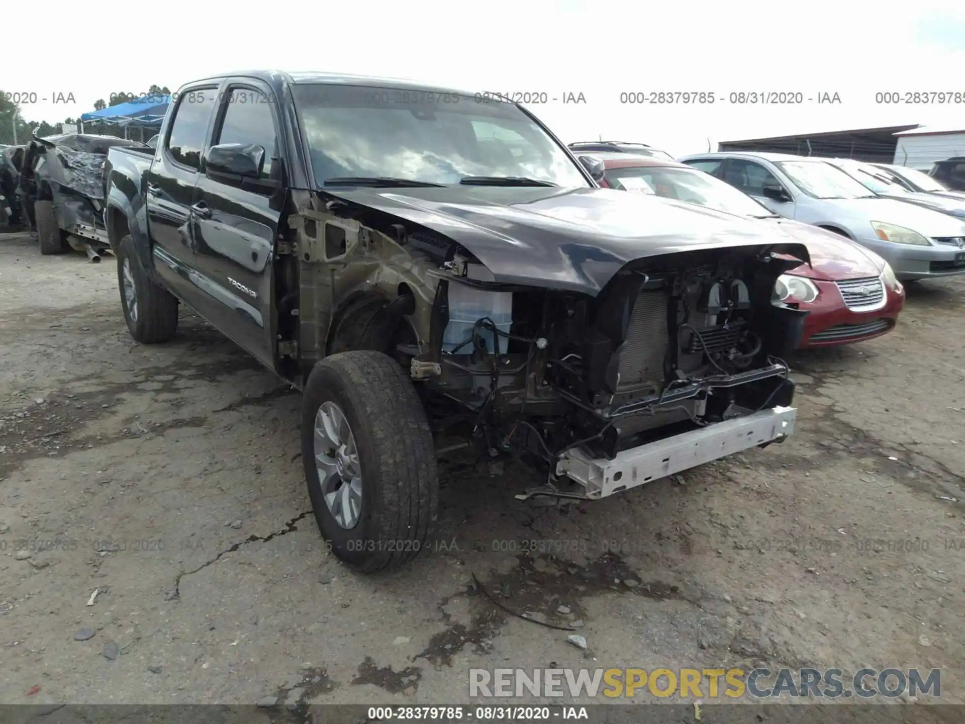 1 Photograph of a damaged car 5TFAZ5CN6KX074709 TOYOTA TACOMA 2WD 2019