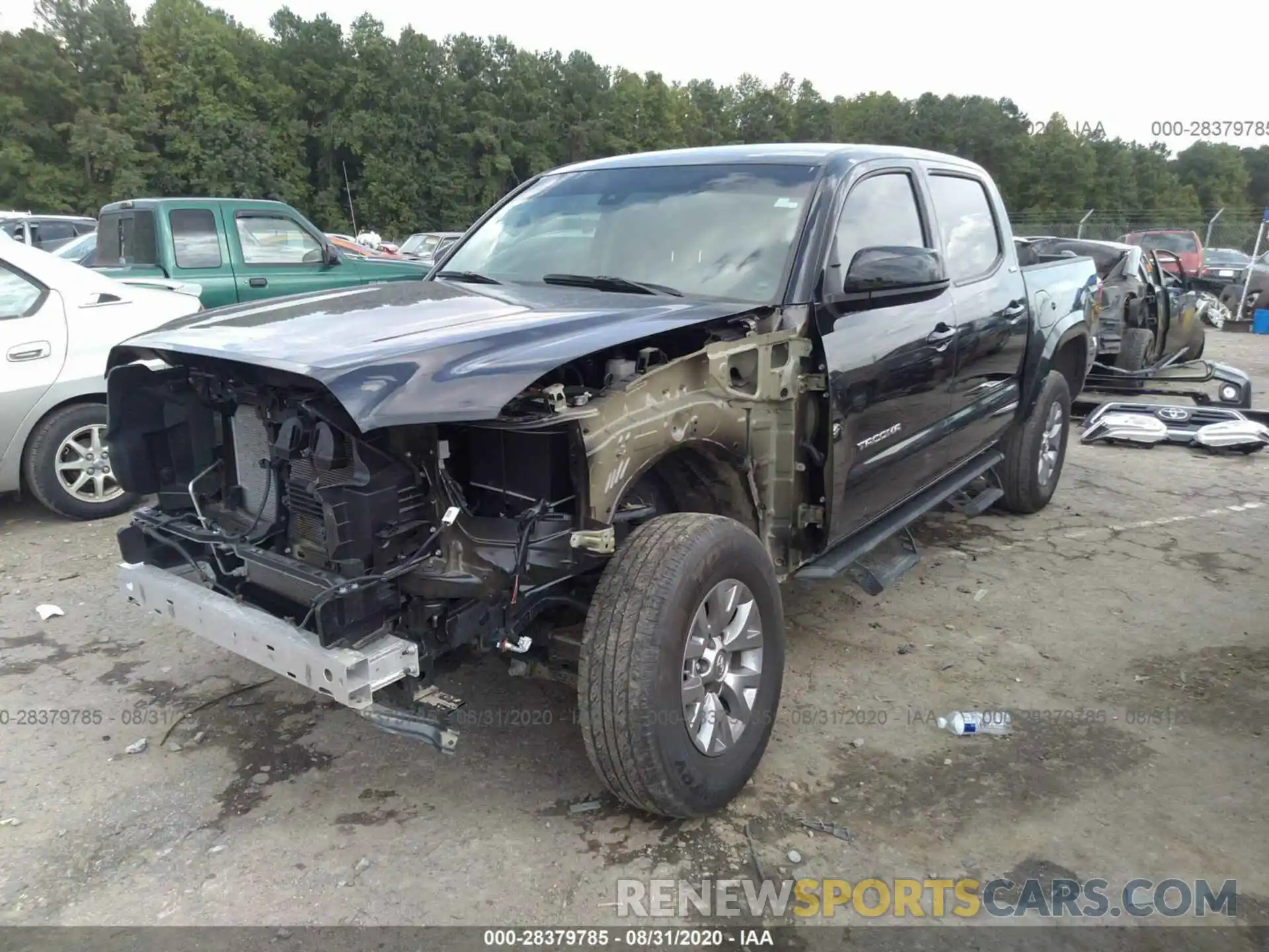 2 Photograph of a damaged car 5TFAZ5CN6KX074709 TOYOTA TACOMA 2WD 2019