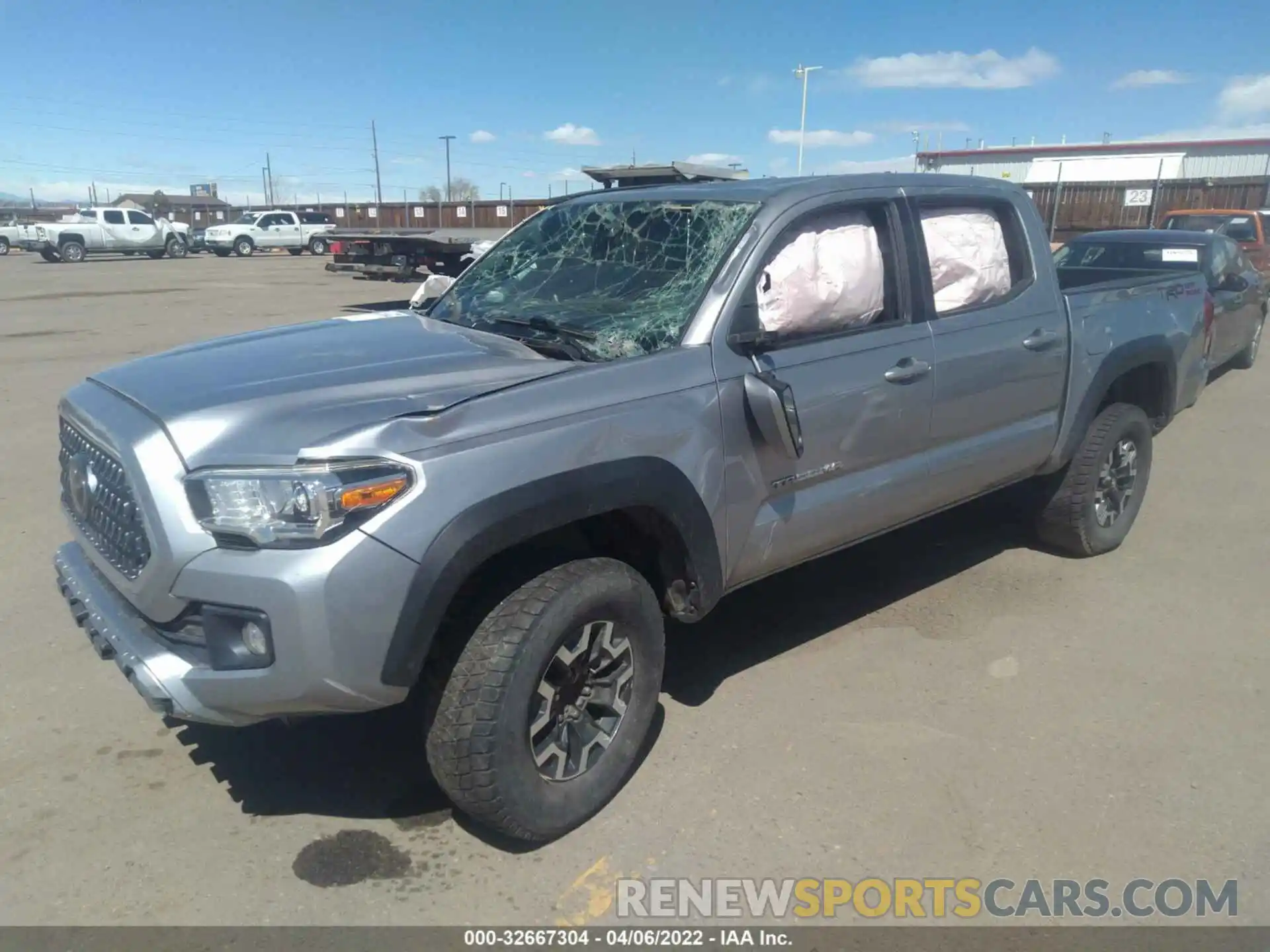 2 Photograph of a damaged car 5TFAZ5CN6KX076525 TOYOTA TACOMA 2WD 2019