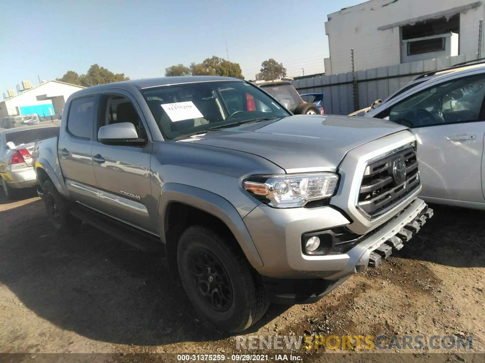 1 Photograph of a damaged car 5TFAZ5CN6KX077223 TOYOTA TACOMA 2WD 2019