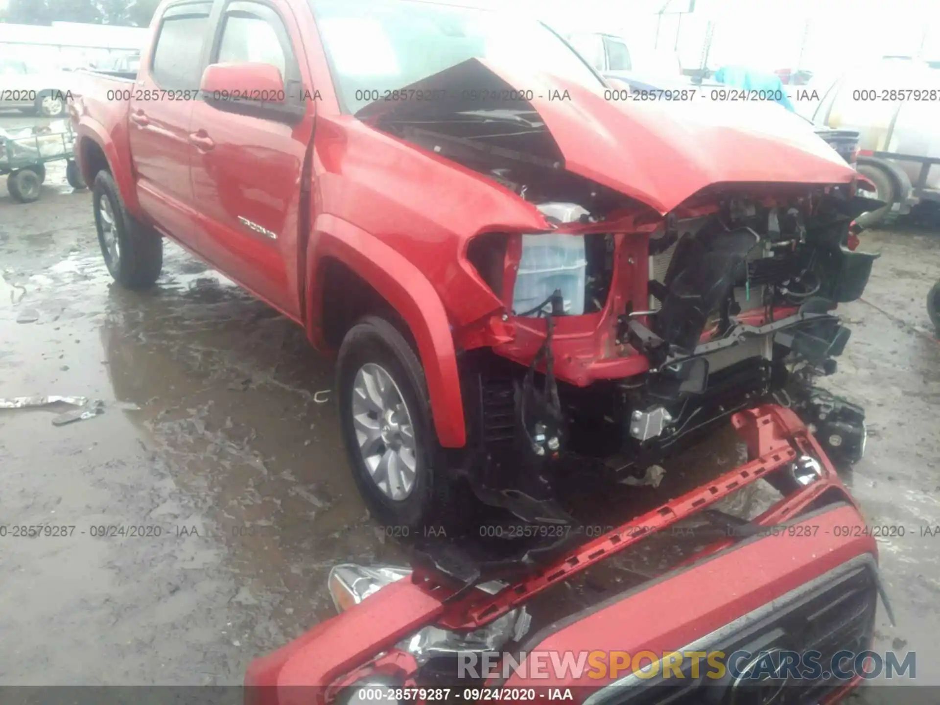 1 Photograph of a damaged car 5TFAZ5CN6KX082387 TOYOTA TACOMA 2WD 2019
