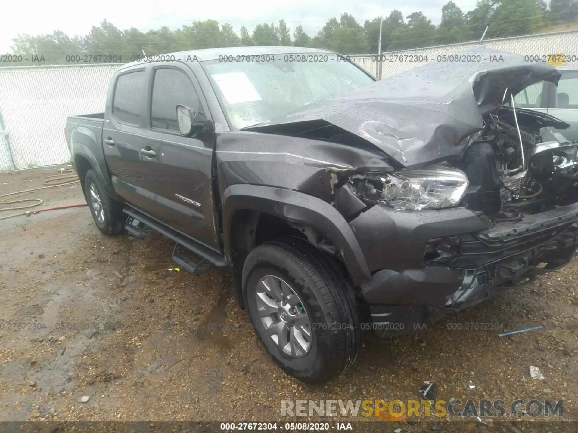 1 Photograph of a damaged car 5TFAZ5CN6KX086049 TOYOTA TACOMA 2WD 2019