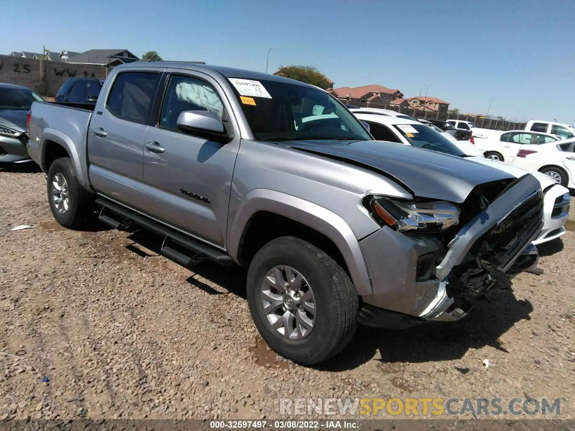 1 Photograph of a damaged car 5TFAZ5CN6KX087086 TOYOTA TACOMA 2WD 2019