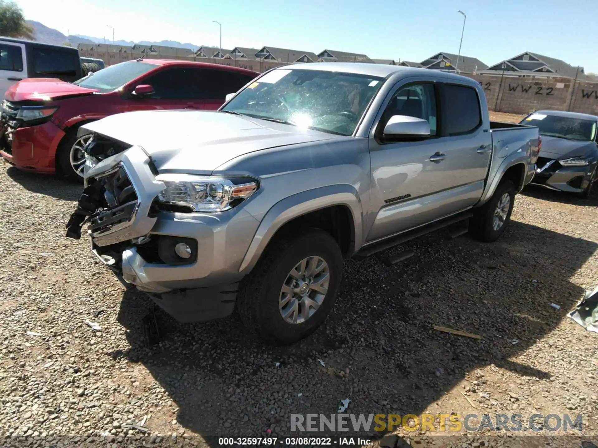 2 Photograph of a damaged car 5TFAZ5CN6KX087086 TOYOTA TACOMA 2WD 2019