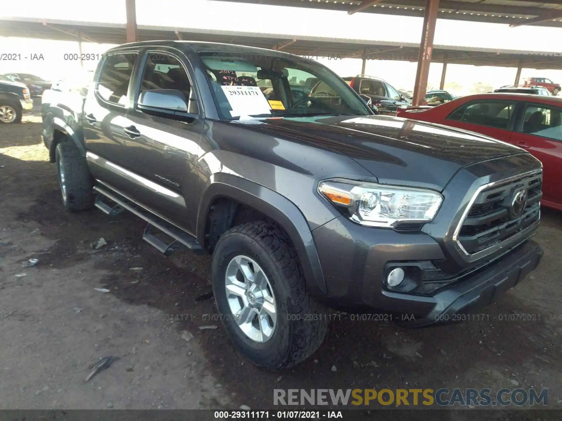 1 Photograph of a damaged car 5TFAZ5CN7KX074248 TOYOTA TACOMA 2WD 2019