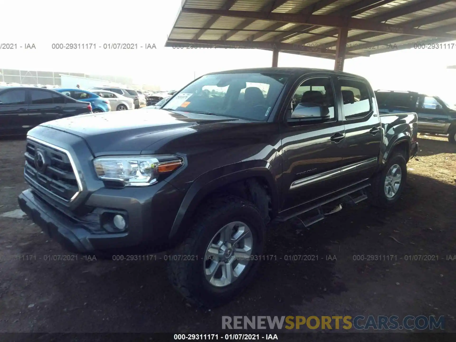 2 Photograph of a damaged car 5TFAZ5CN7KX074248 TOYOTA TACOMA 2WD 2019