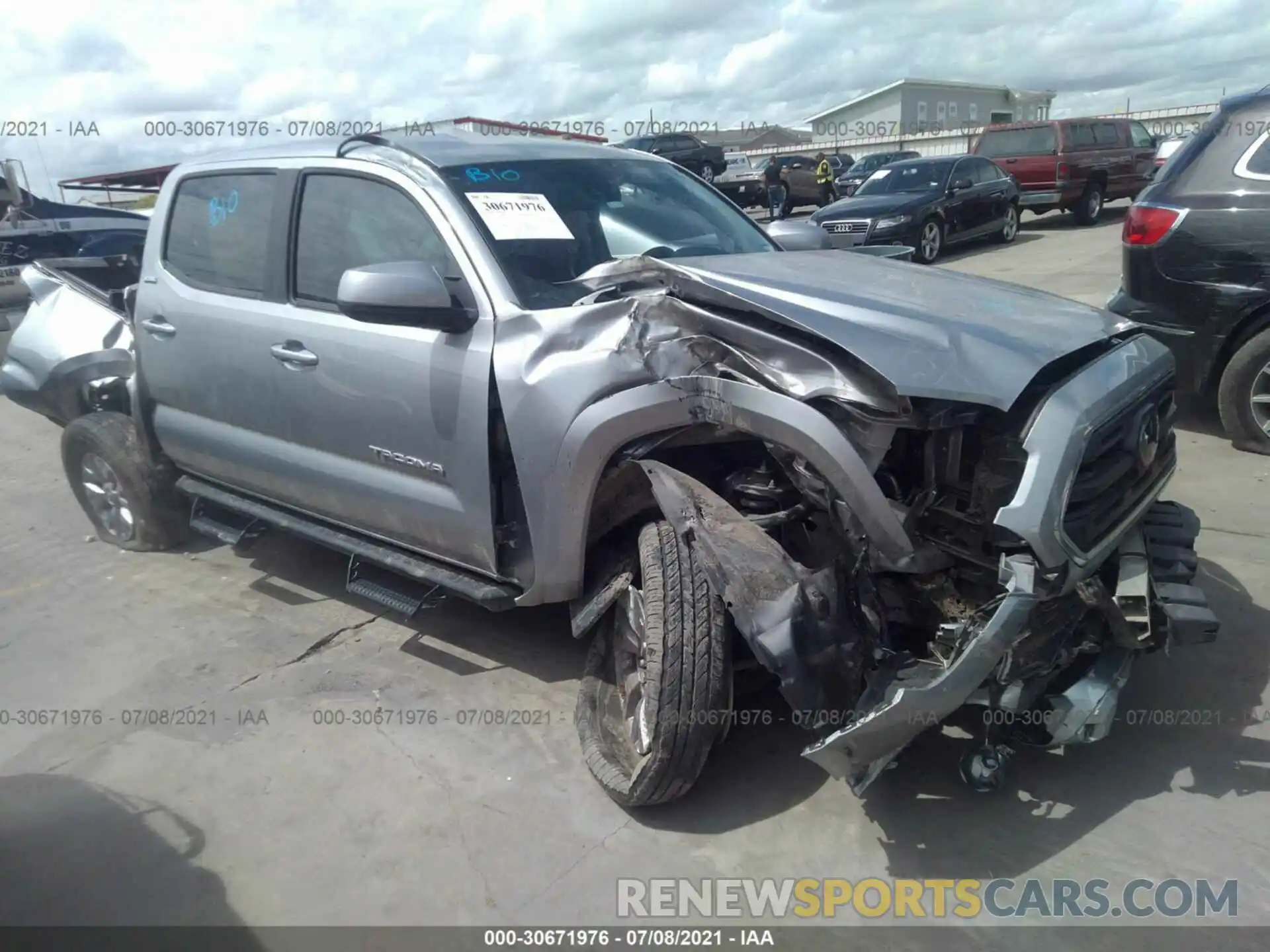 1 Photograph of a damaged car 5TFAZ5CN7KX086741 TOYOTA TACOMA 2WD 2019