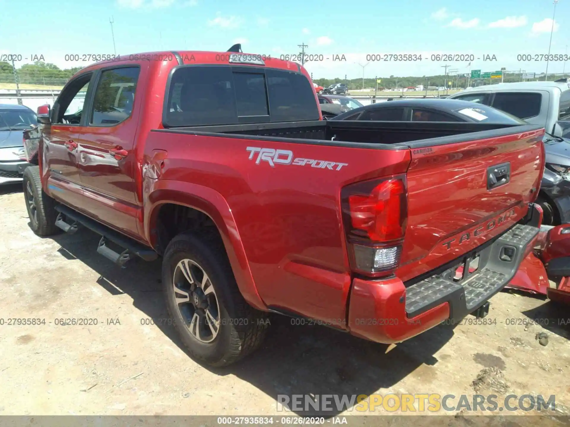 3 Photograph of a damaged car 5TFAZ5CN8KX079054 TOYOTA TACOMA 2WD 2019